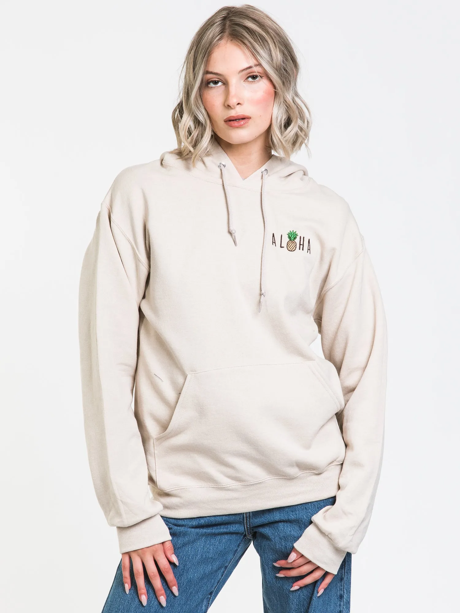 HOTLINE APPAREL ALOHA EMBROIDERED HOODIE - CLEARANCE