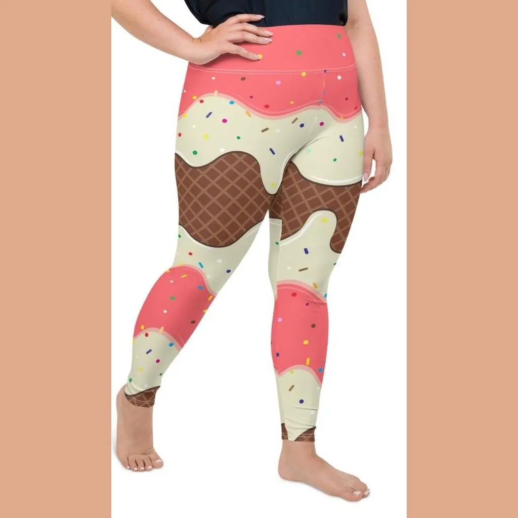 Ice Cream Plus Size Leggings