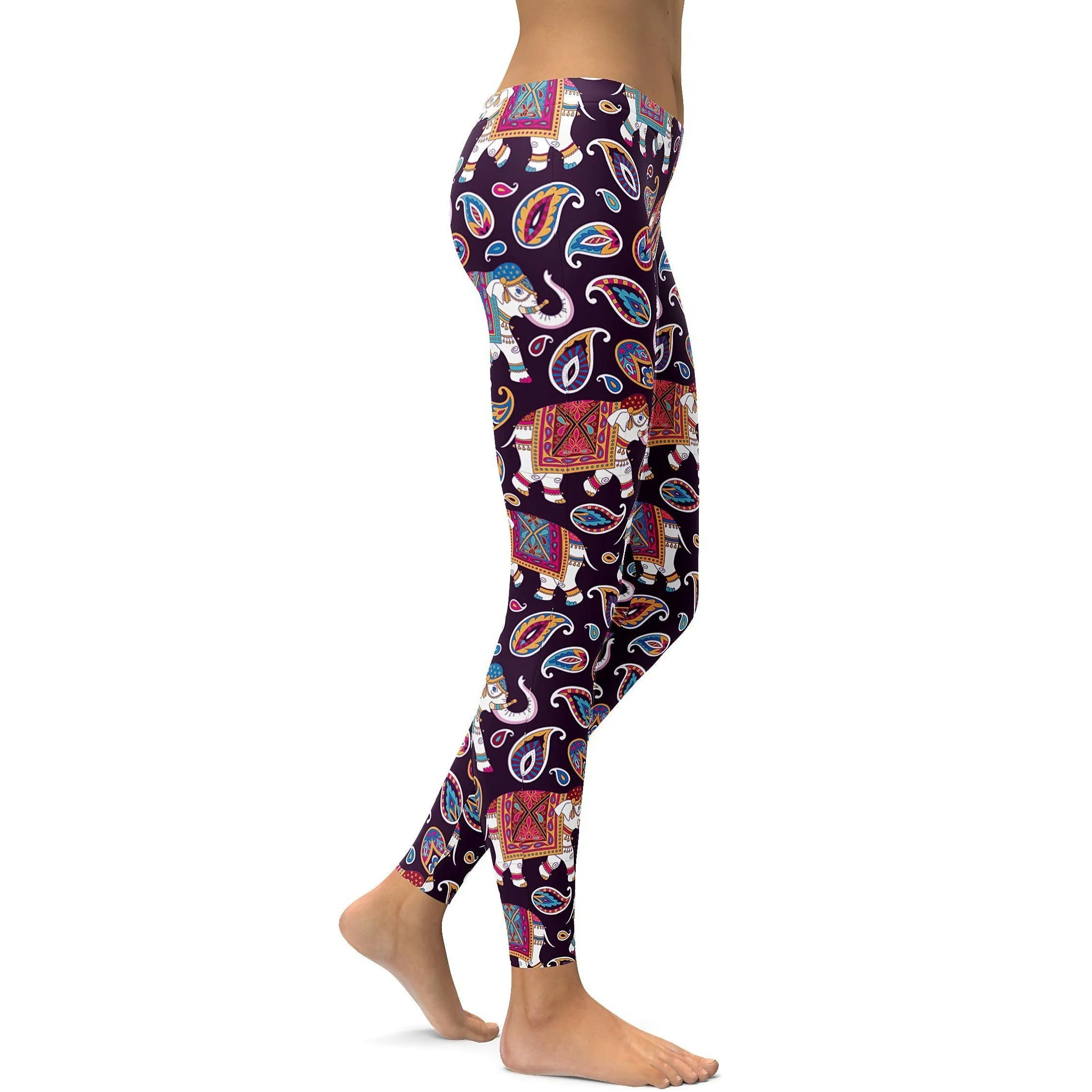 Indian Elephant Pattern Leggings