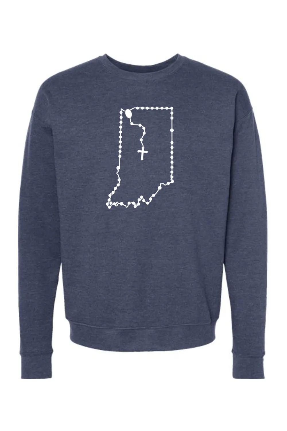 Indiana Catholic Rosary Crewneck Sweatshirt