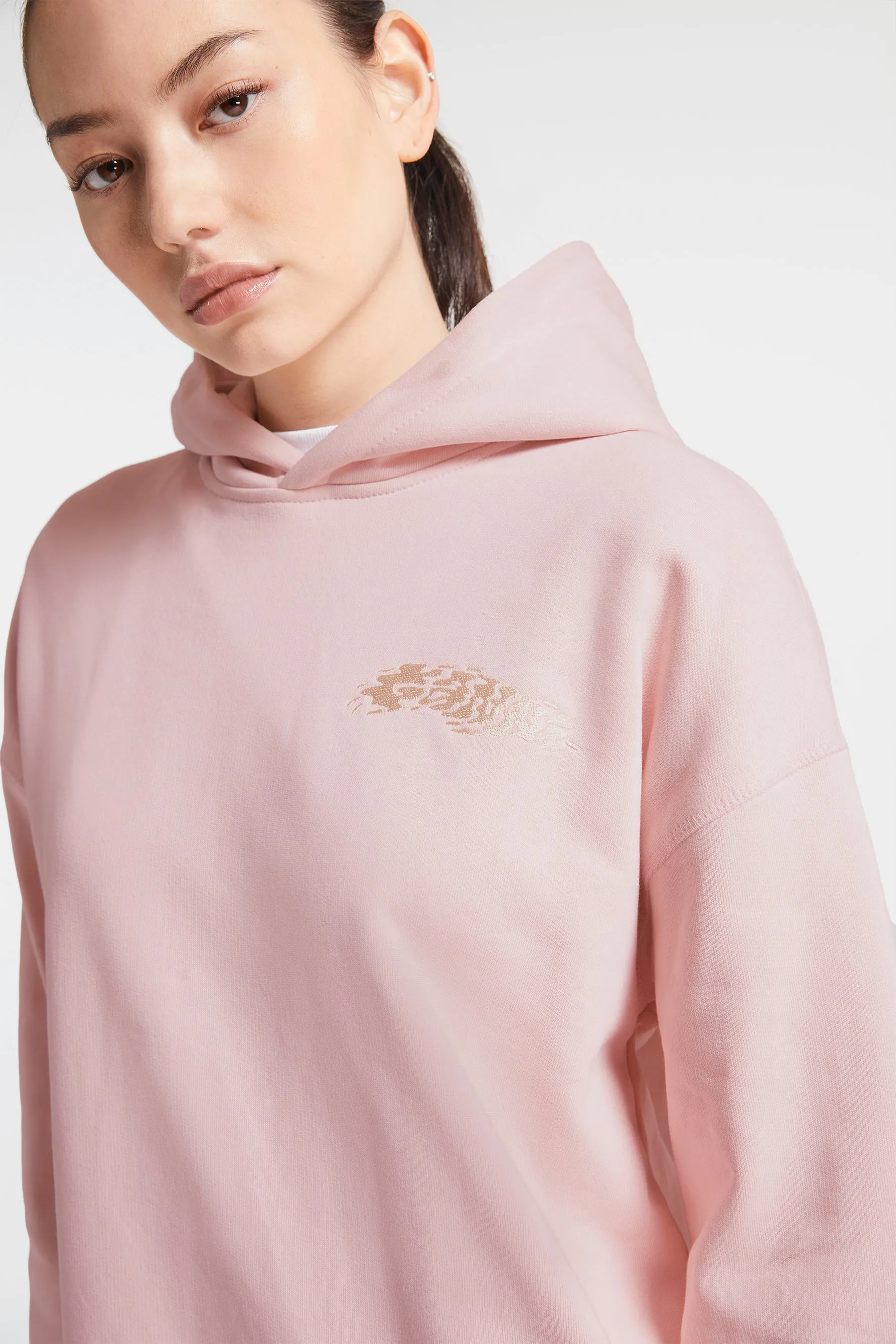 Isoli Ganni Oversized Hoodie - Chalk Pink