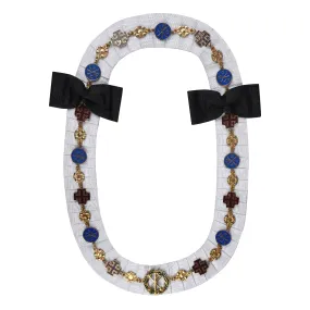 Knight Commander Red Cross of Constantine Chain Collar - Gold Plated Jewels