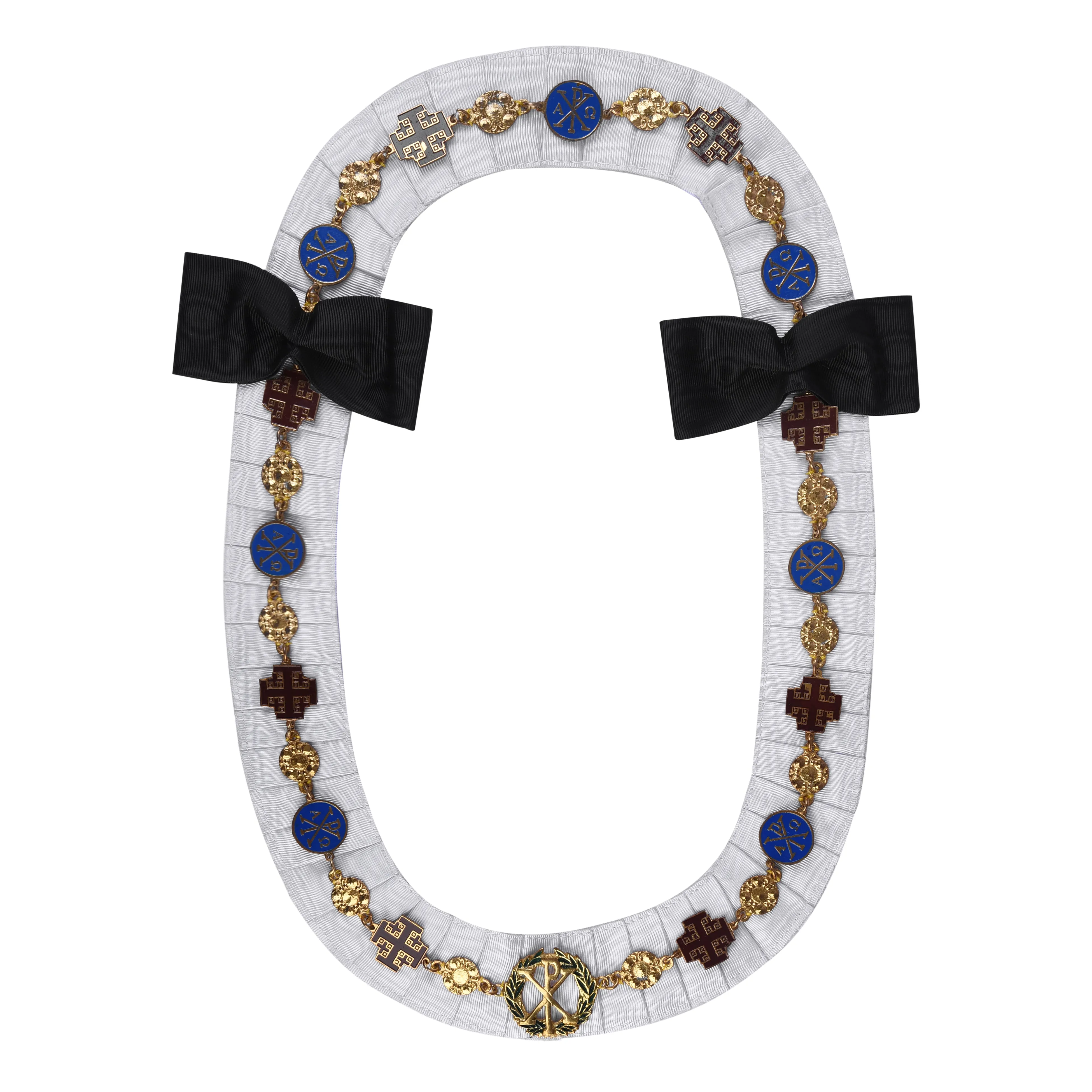 Knight Commander Red Cross of Constantine Chain Collar - Gold Plated Jewels