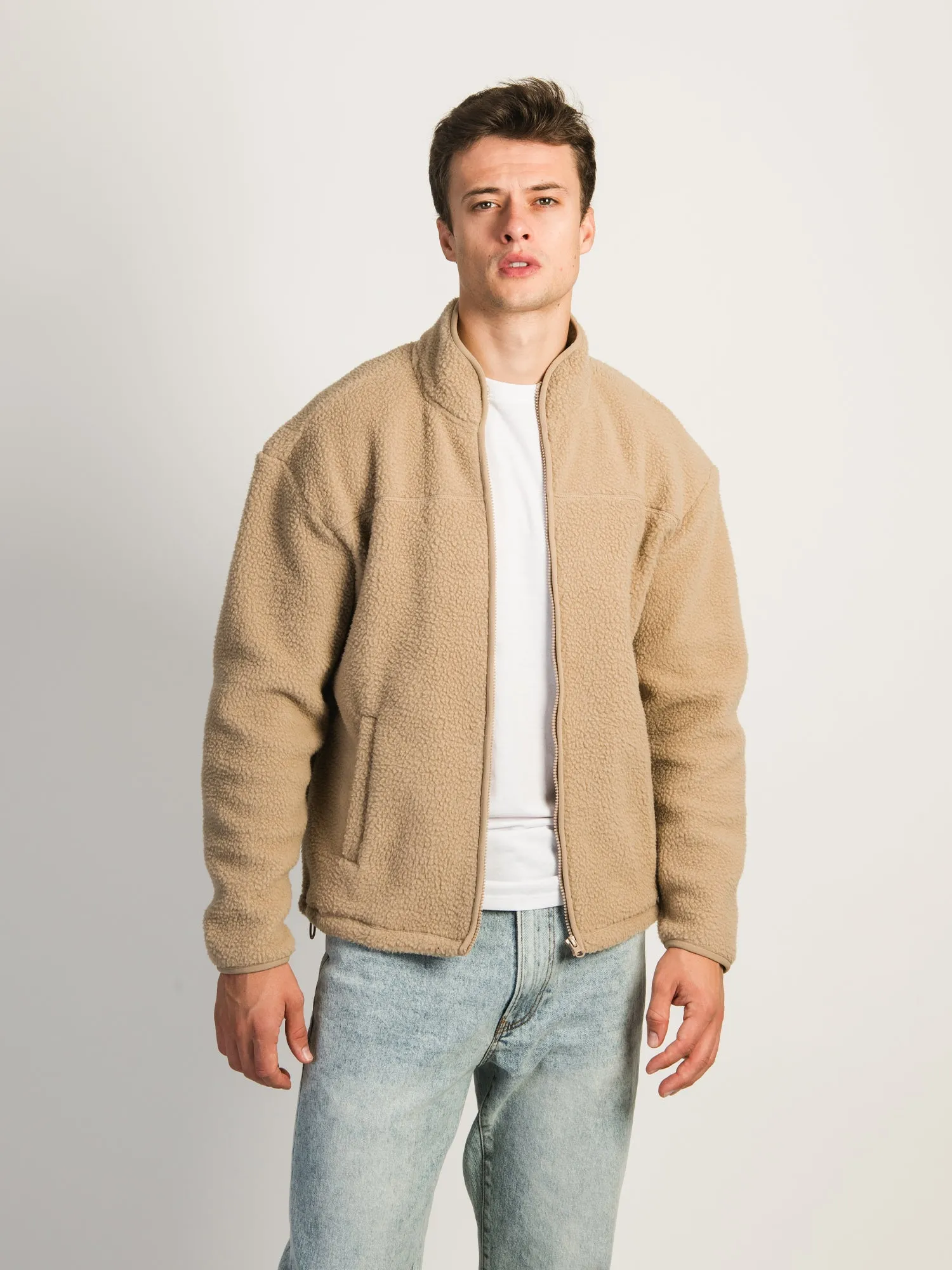 KOLBY SHERPA JACKET - TAUPE