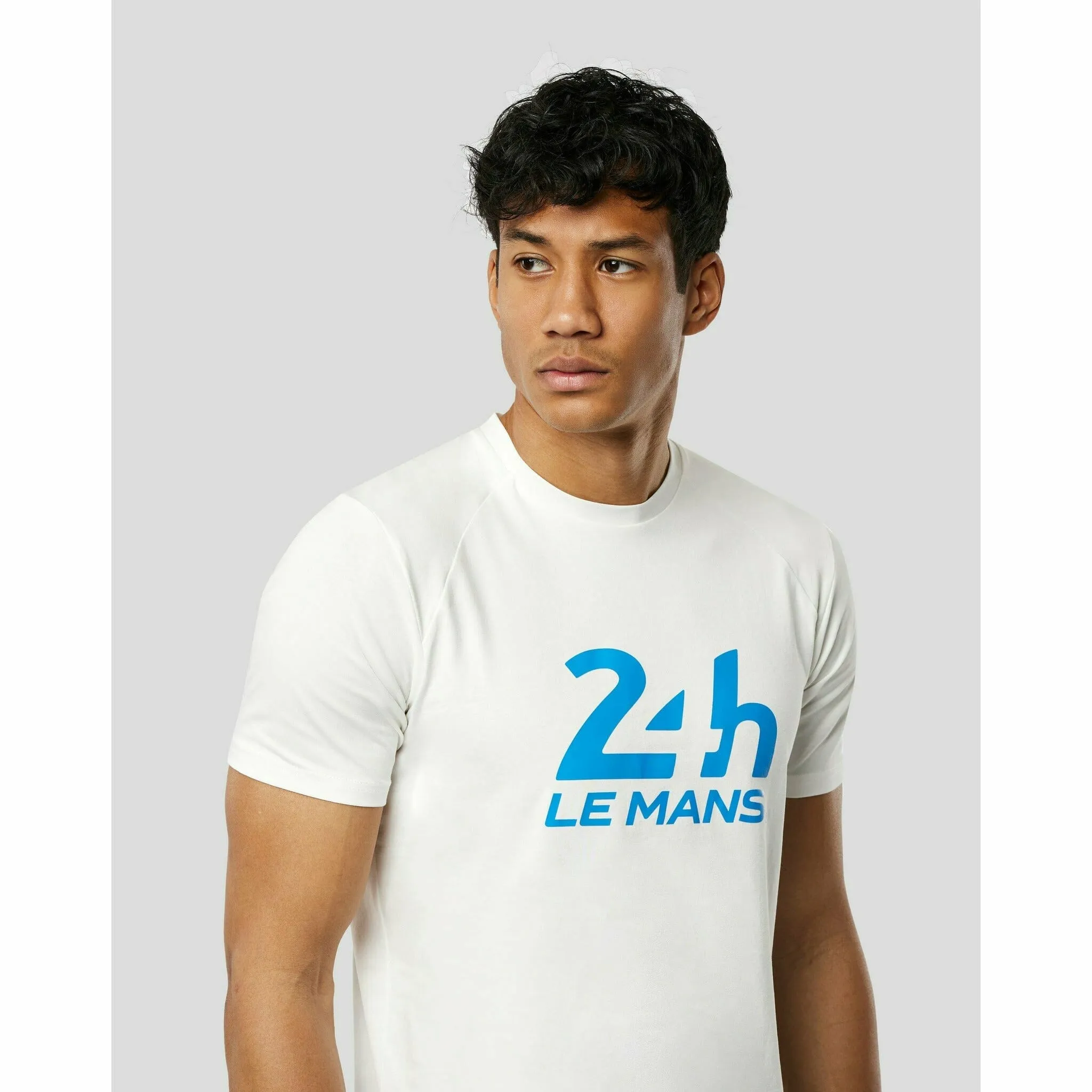 Le Mans 24 Hours Men's Castore Heritage Large Logo T-Shirt - Blue/Navy/White