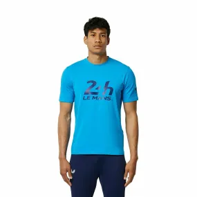 Le Mans 24 Hours Men's Castore Heritage Large Logo T-Shirt - Blue/Navy/White