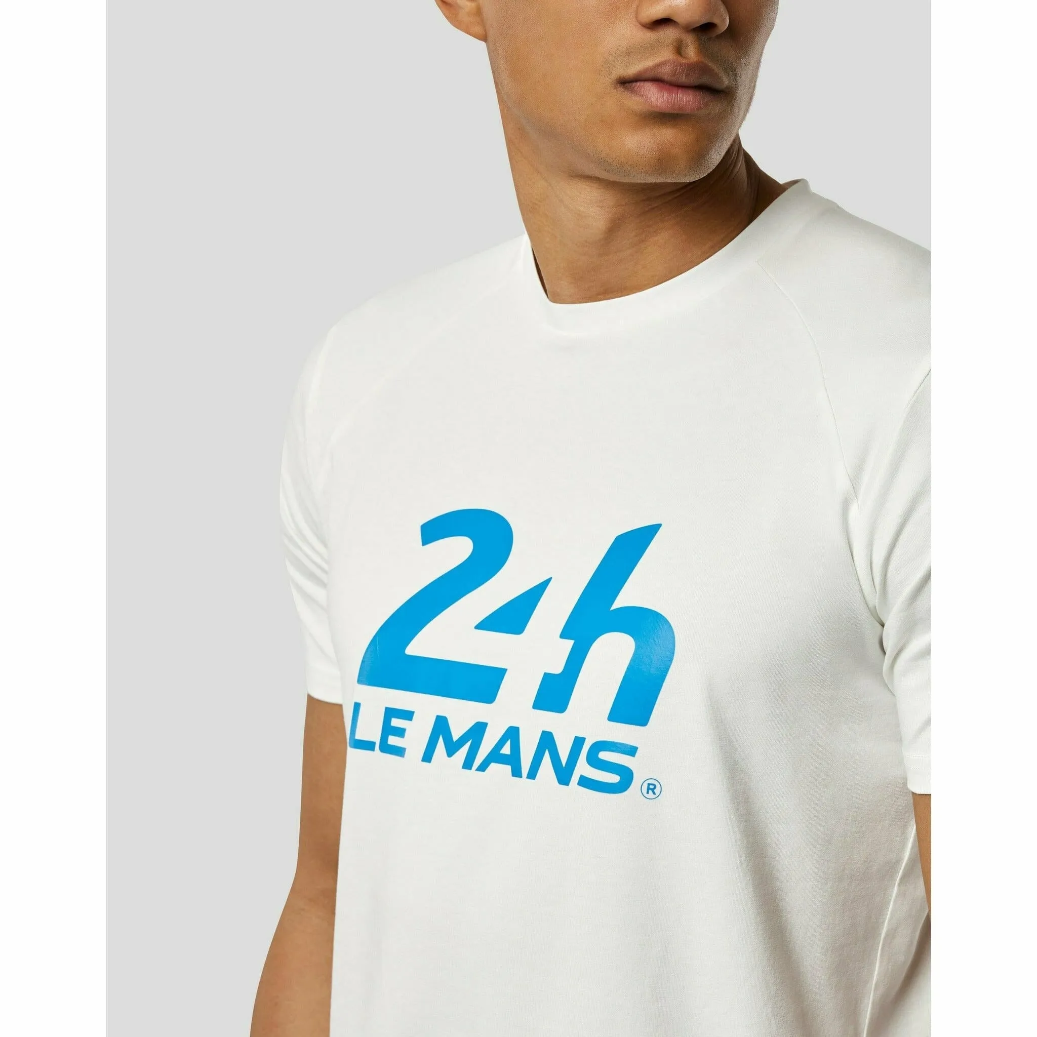 Le Mans 24 Hours Men's Castore Heritage Large Logo T-Shirt - Blue/Navy/White