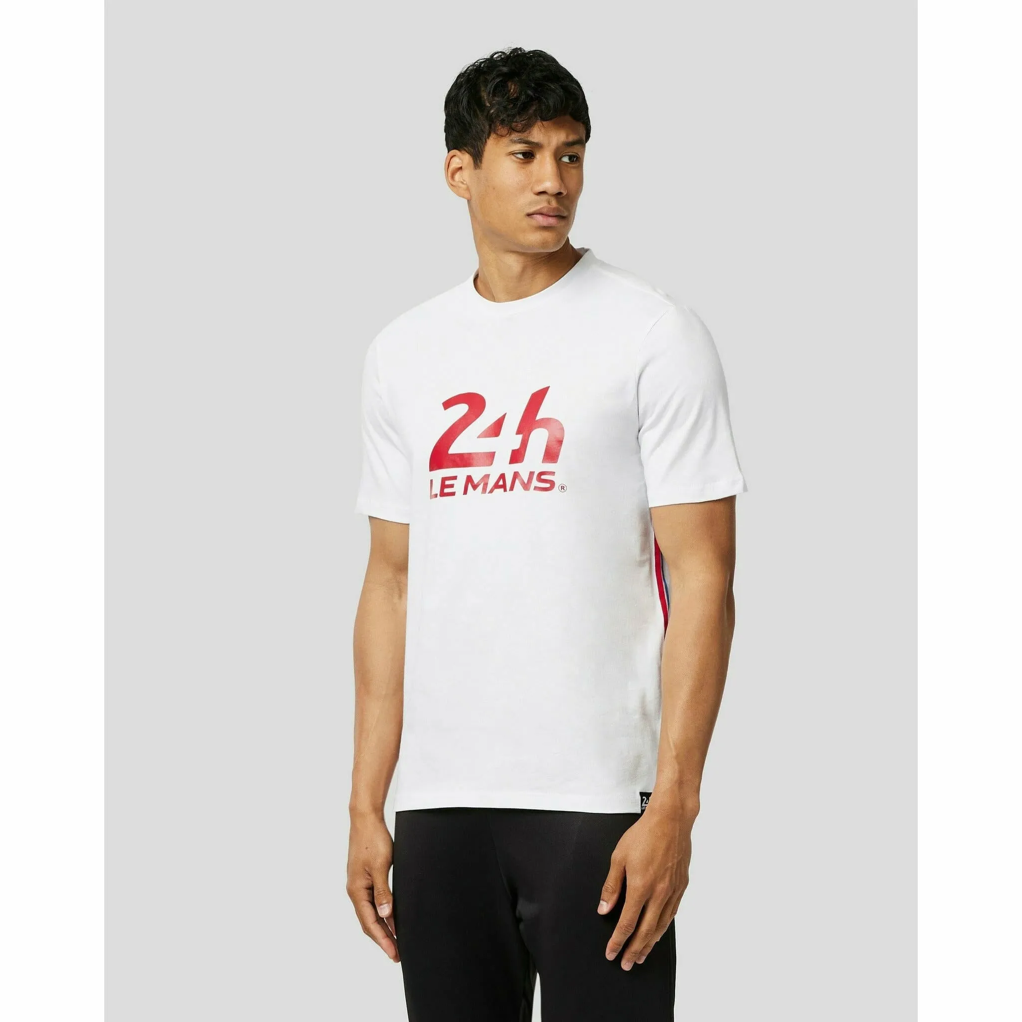 Le Mans 24 Hours Men's Heritage Large Logo T-Shirt - White/Navy