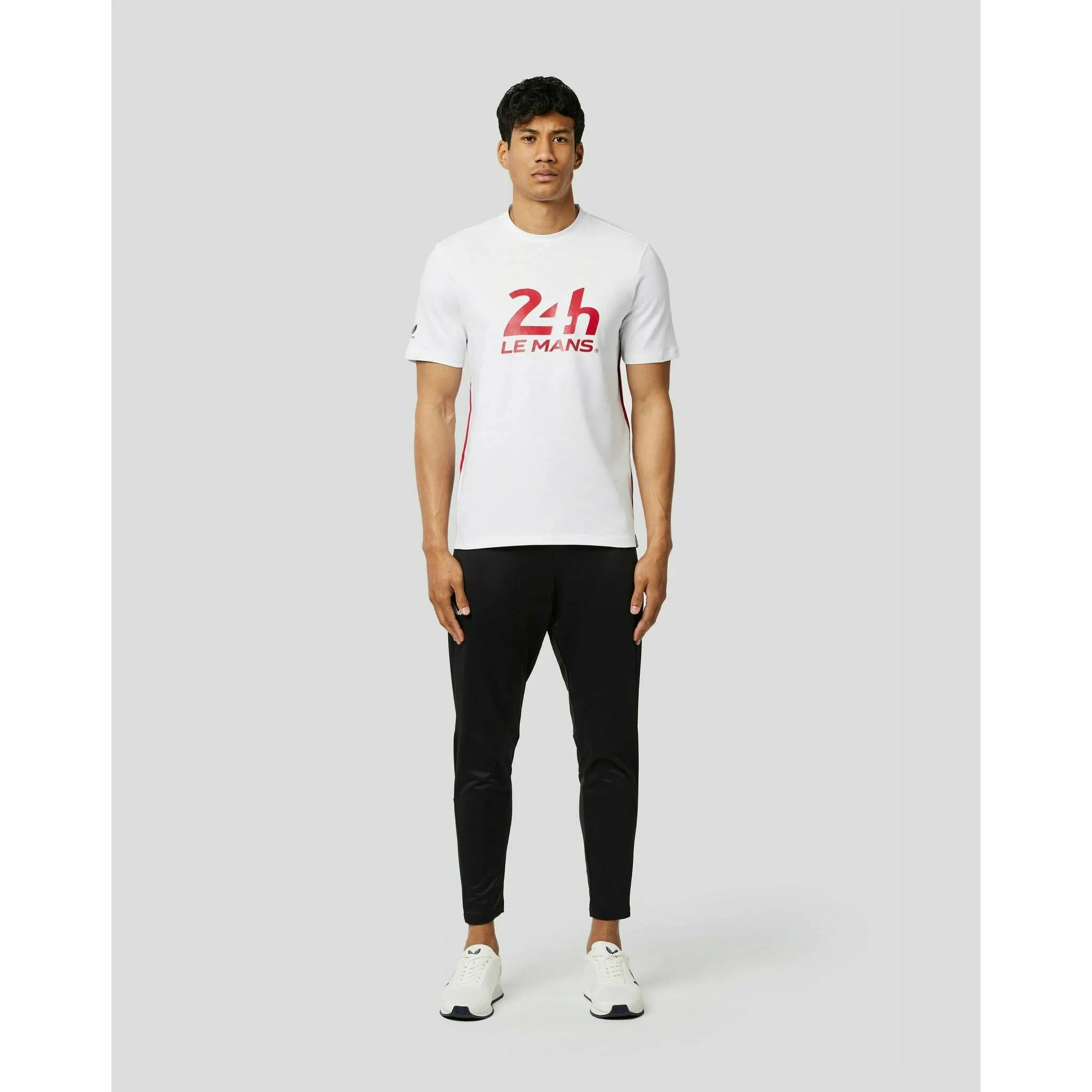 Le Mans 24 Hours Men's Heritage Large Logo T-Shirt - White/Navy