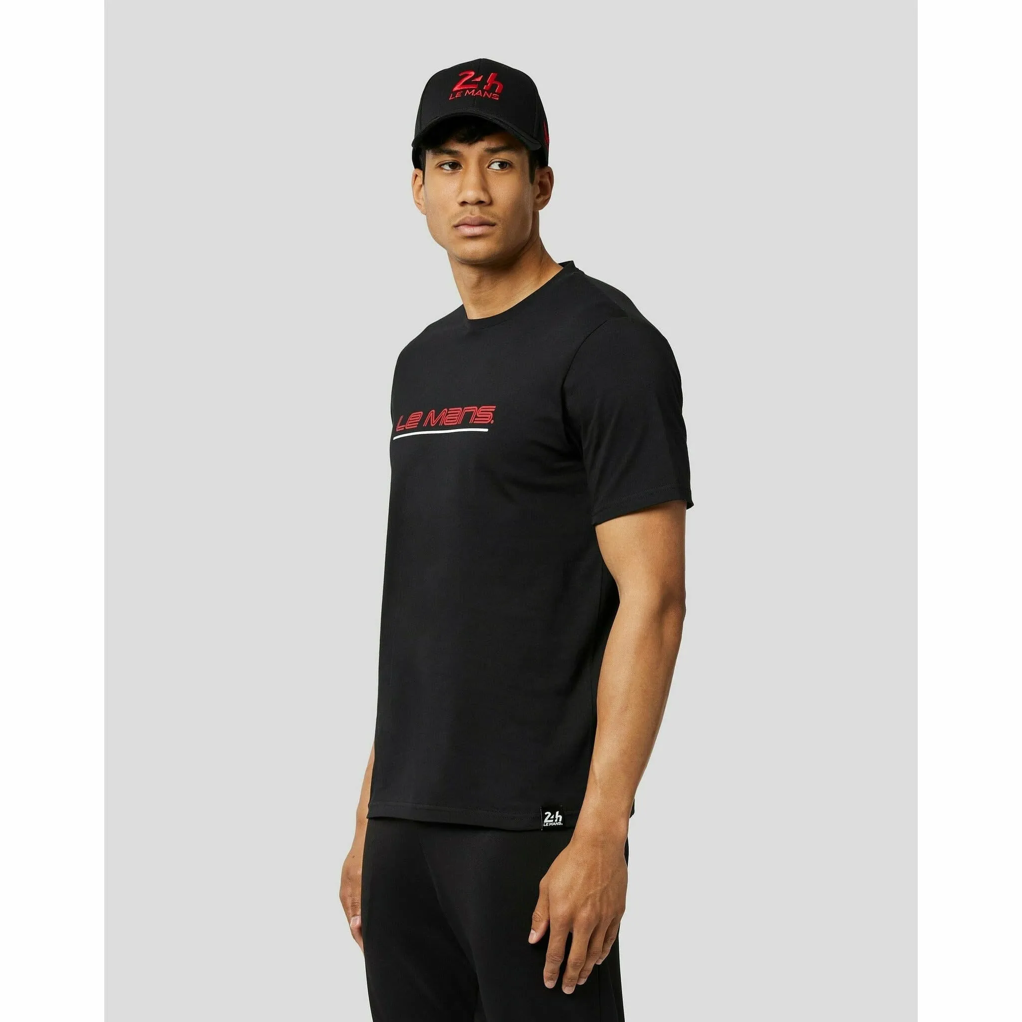 Le Mans 24 Hours Men's Lifestyle T-Shirt- Black/White