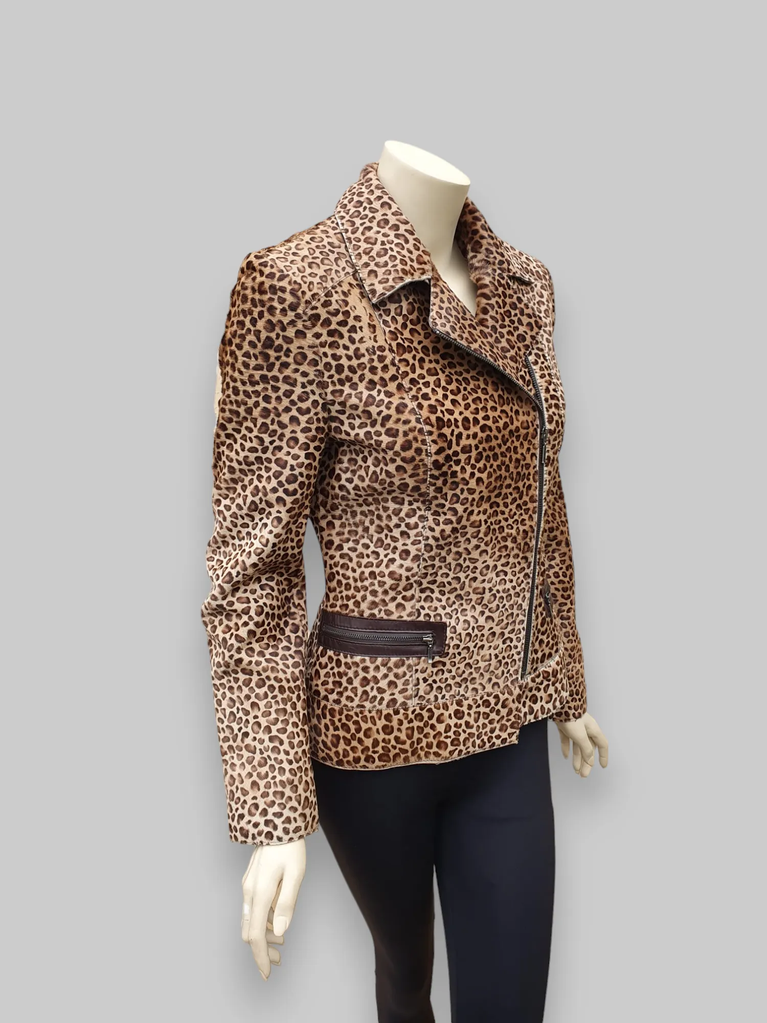 Leopard Stenciled Calf Jacket -Small/Medium