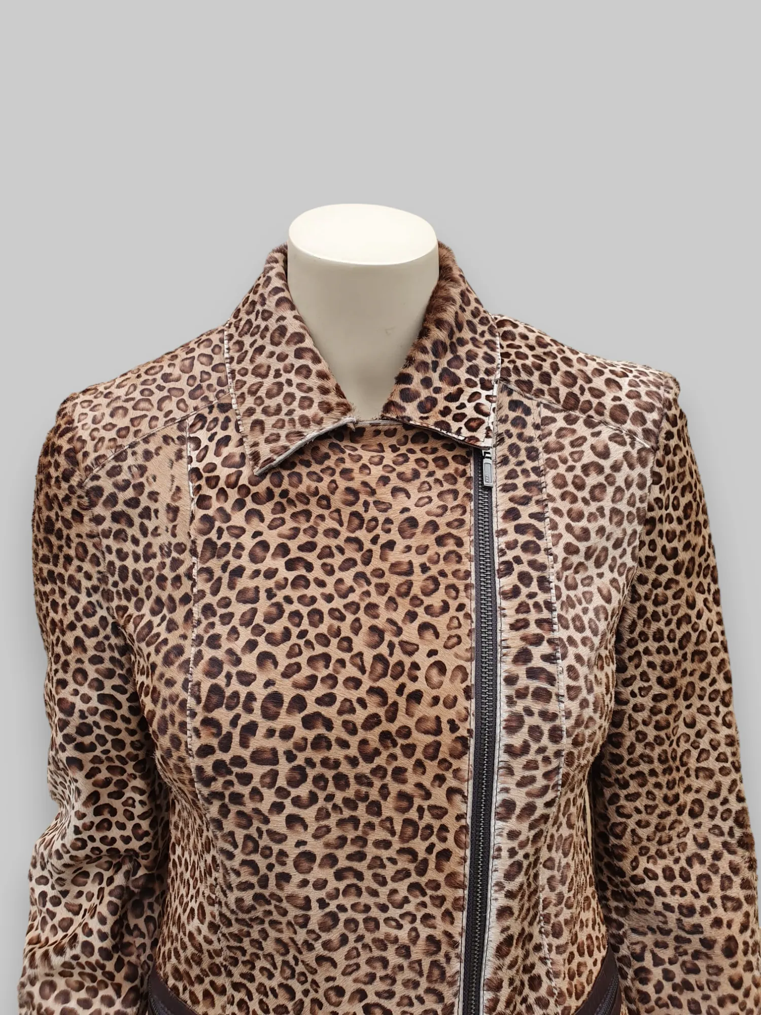 Leopard Stenciled Calf Jacket -Small/Medium