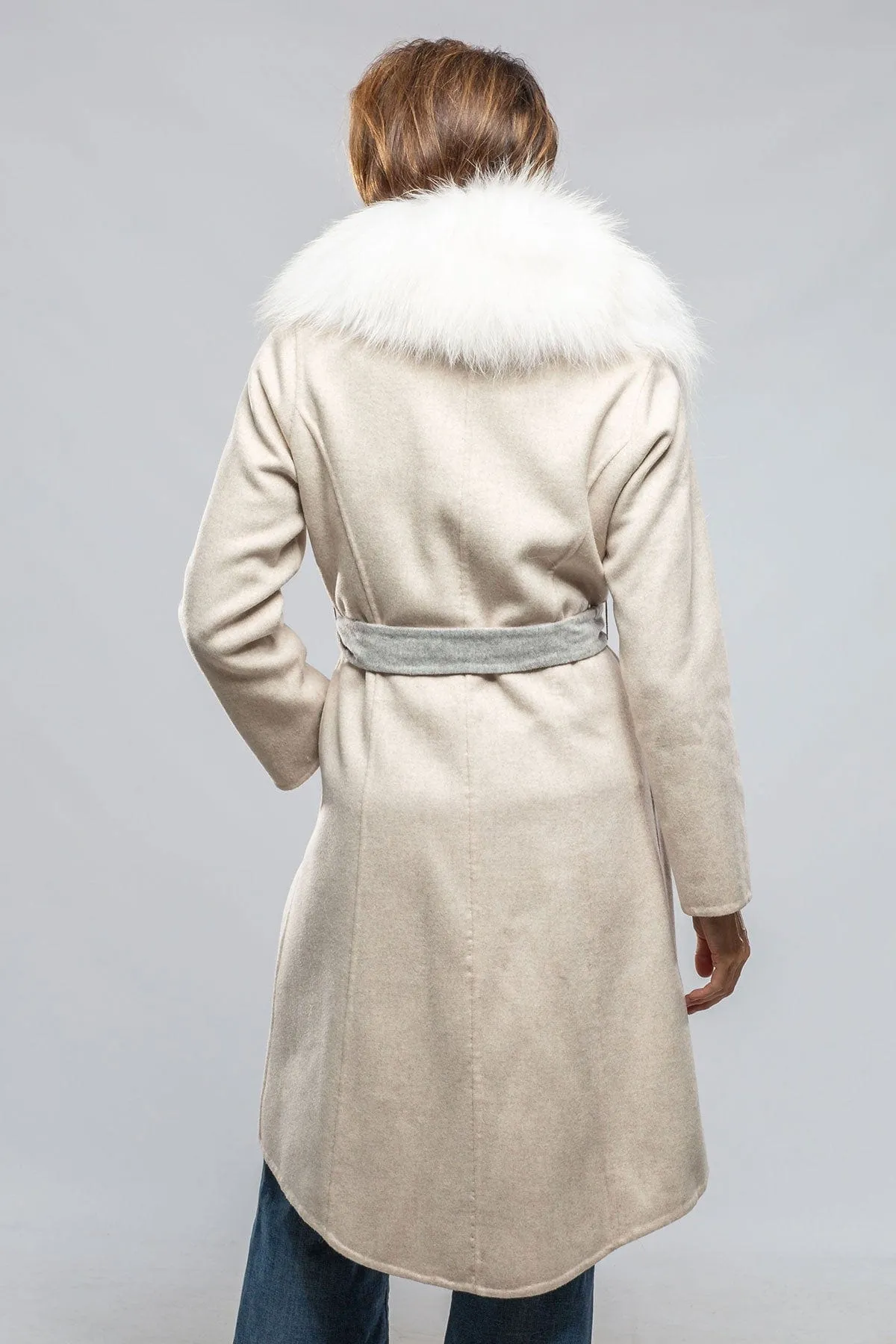 Liana Virgin Wool Coat In Oatmeal