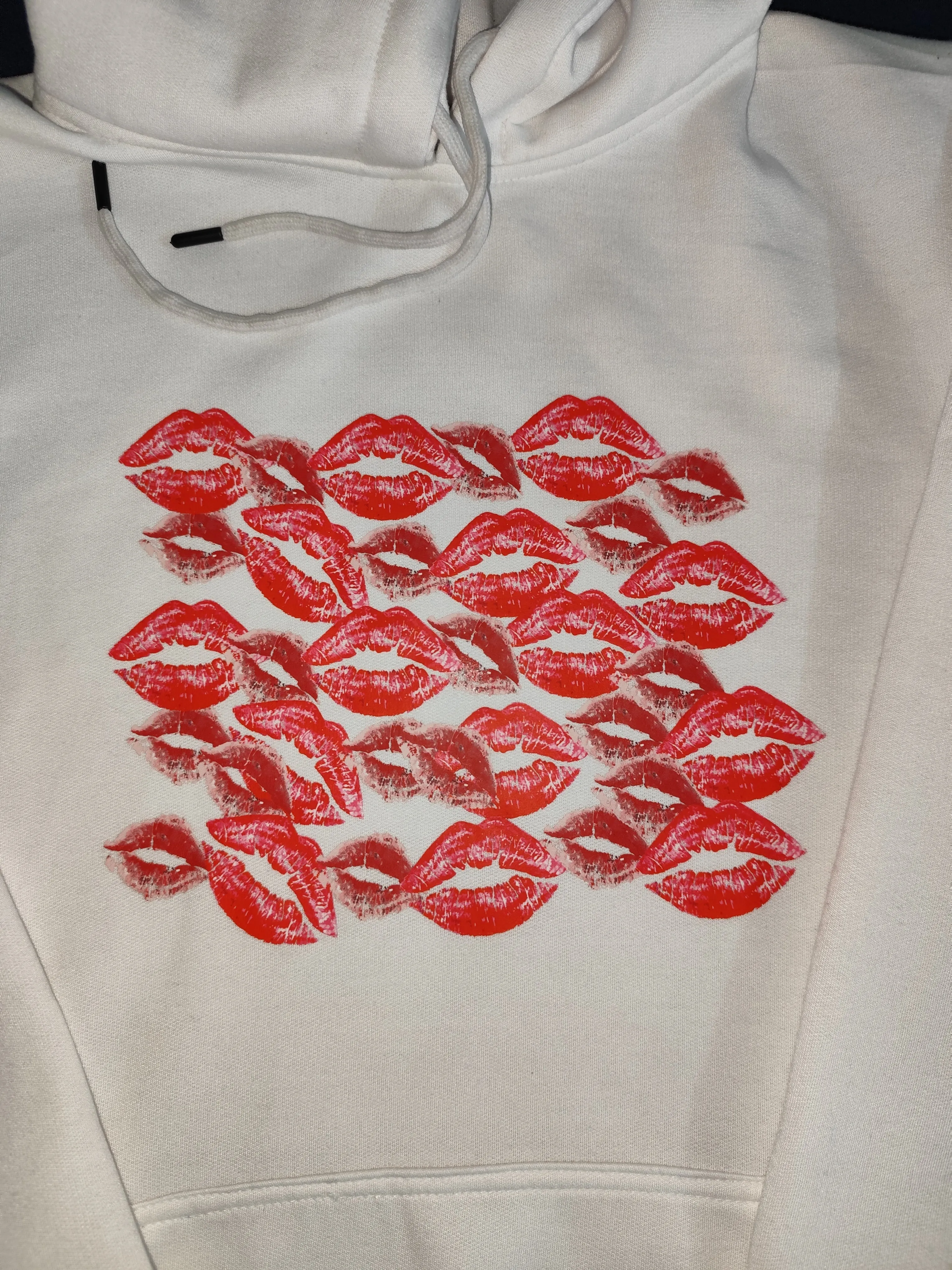 Lipstick Kisses Oversized Unsiex Casual Hoodie