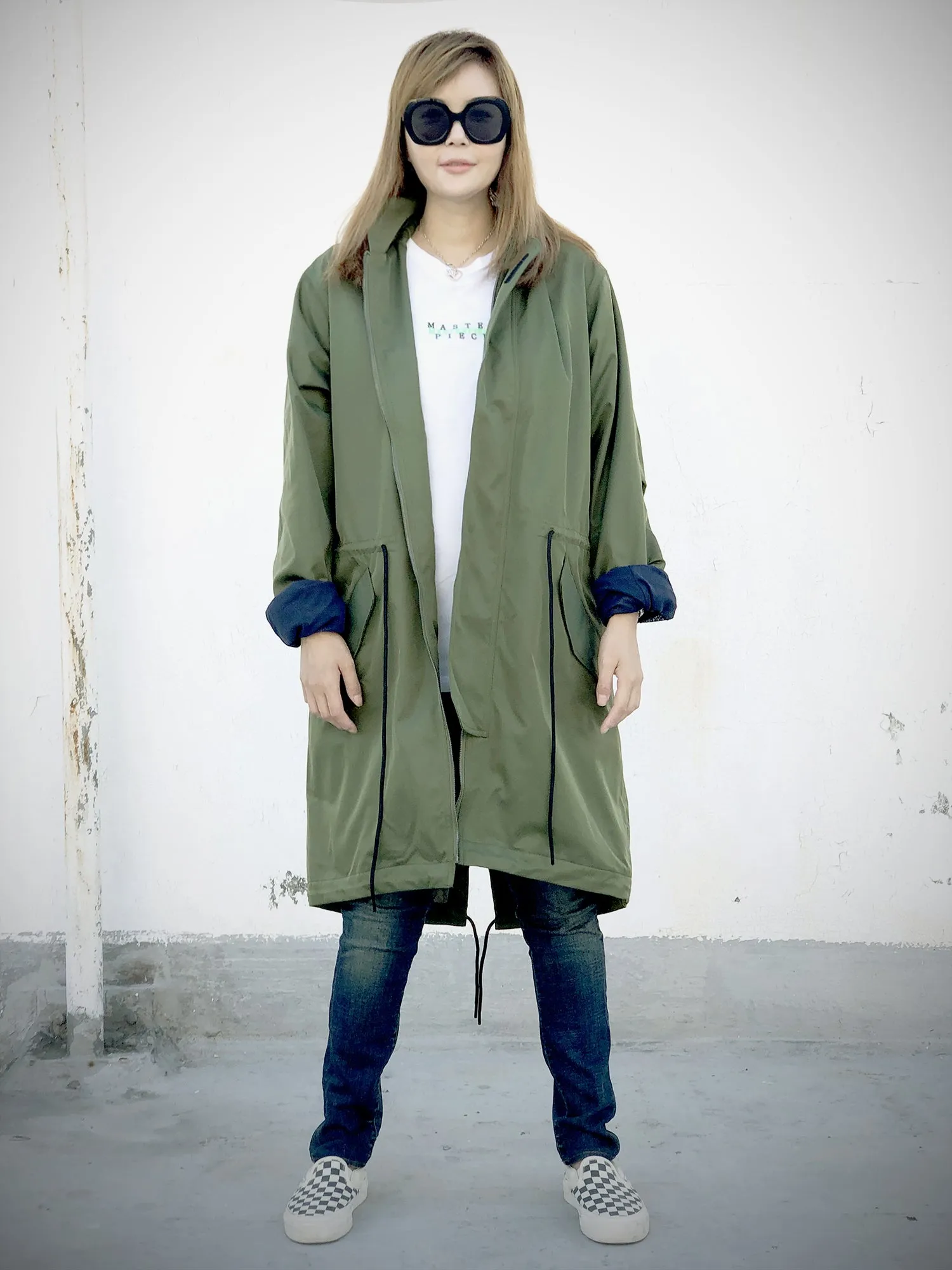 <A 000a001y5a04>  Fungolia 2020 Travel Parka Jacket (Olive Green)