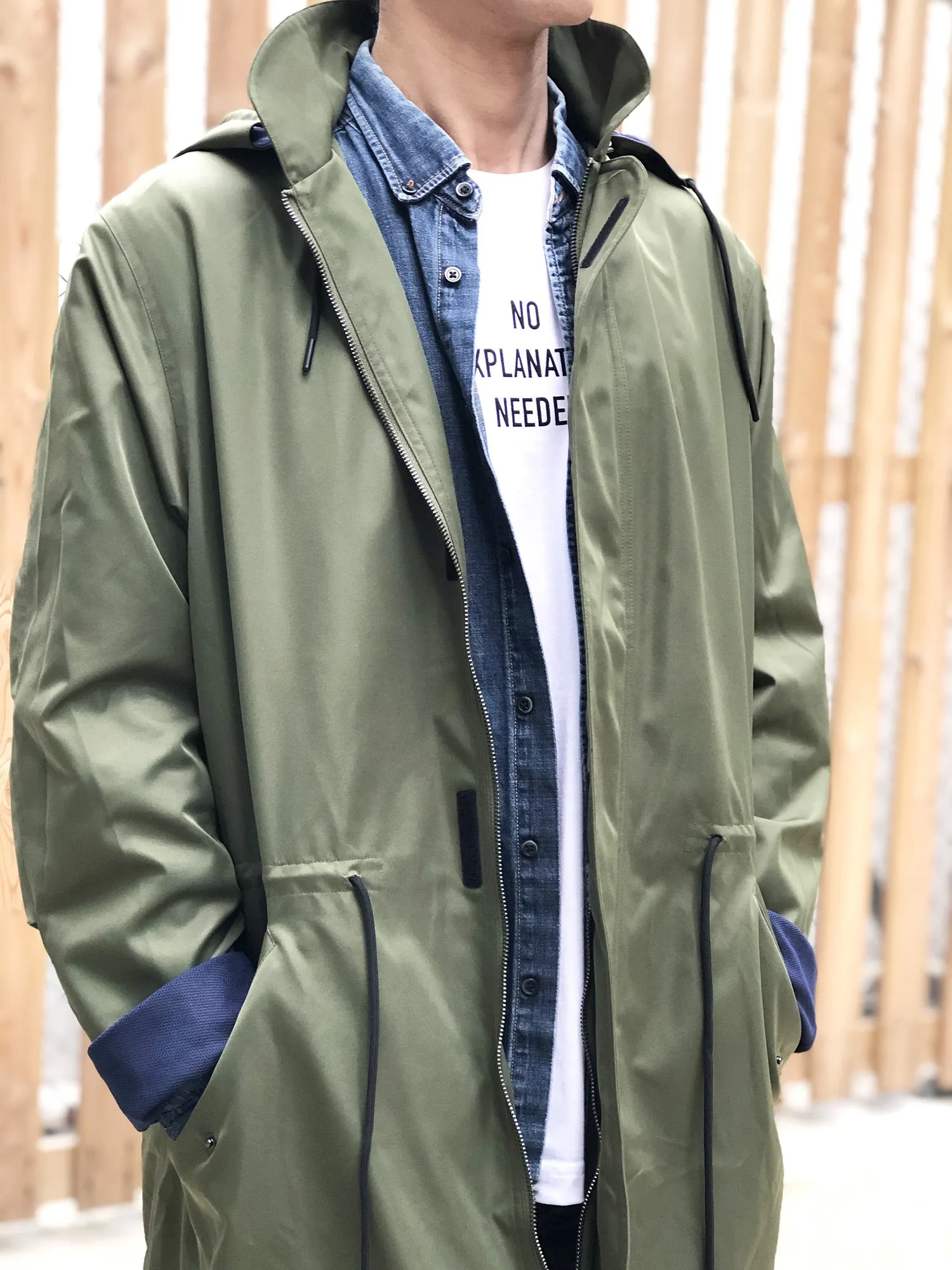 <A 000a001y5a04>  Fungolia 2020 Travel Parka Jacket (Olive Green)