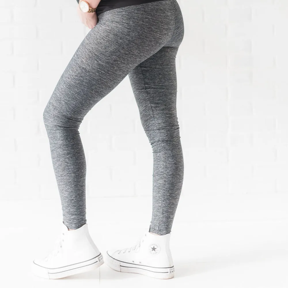 Lynx Legging- Heathered Graphite Grey