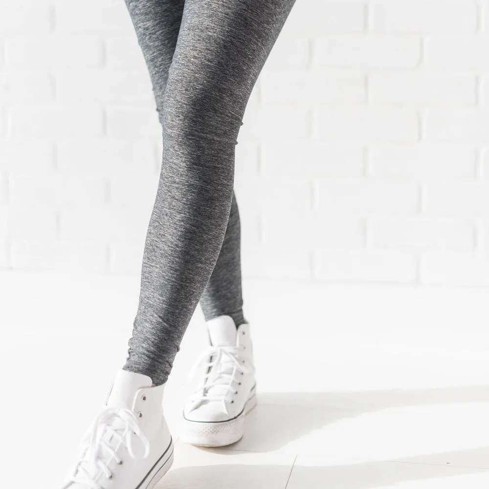 Lynx Legging- Heathered Graphite Grey