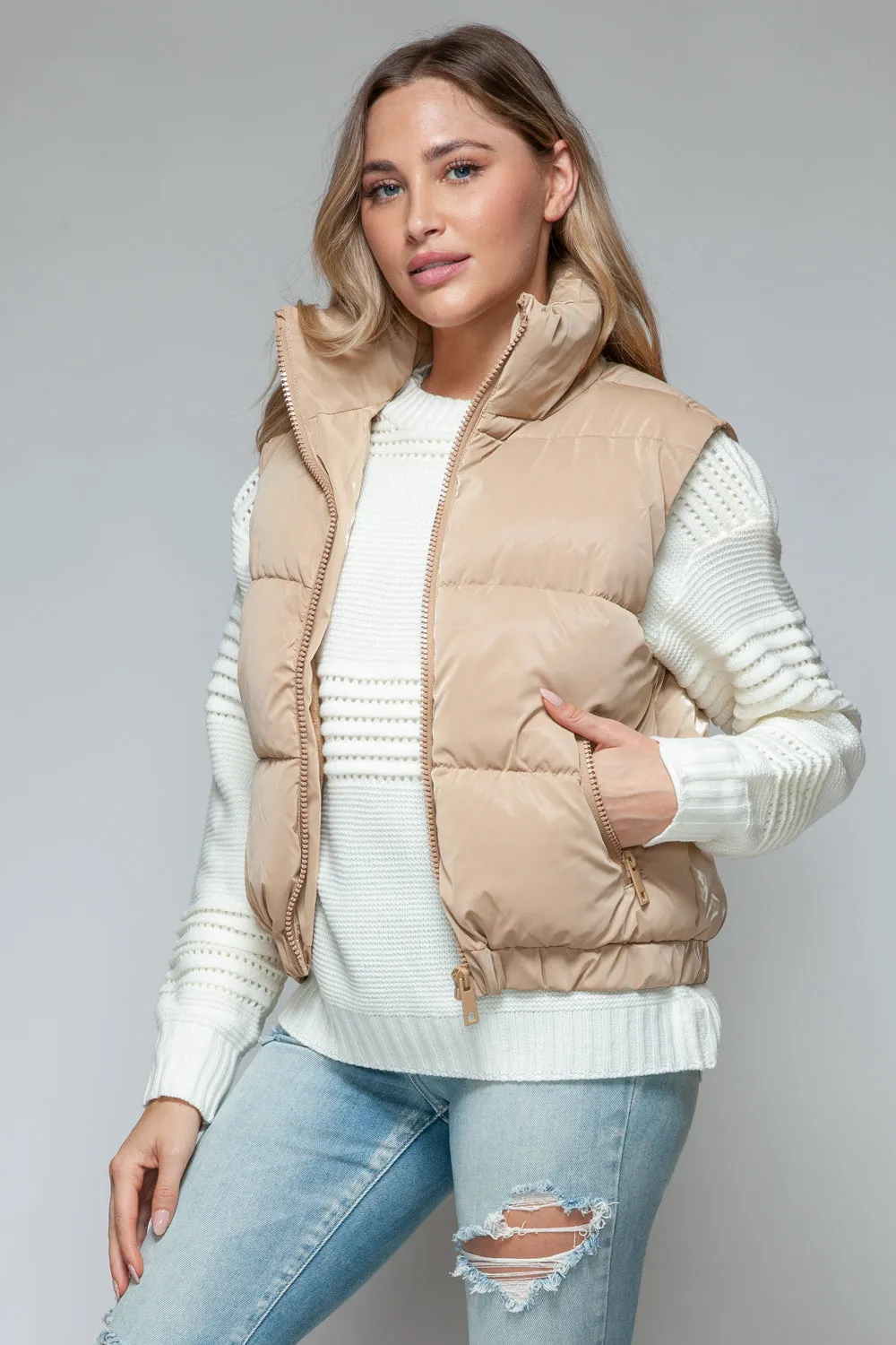 Maggie Fur Lining Quilted Vest