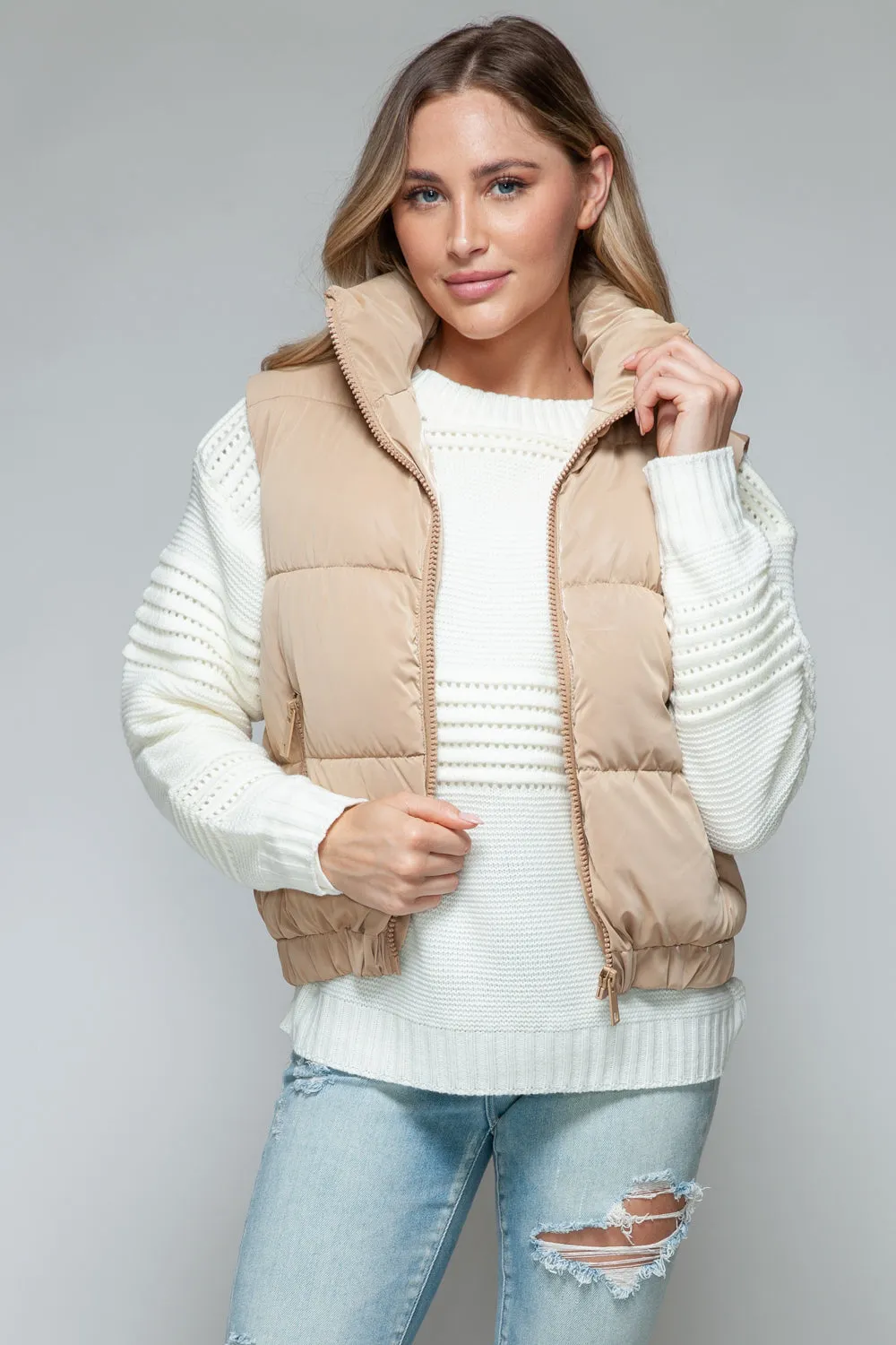 Maggie Fur Lining Quilted Vest