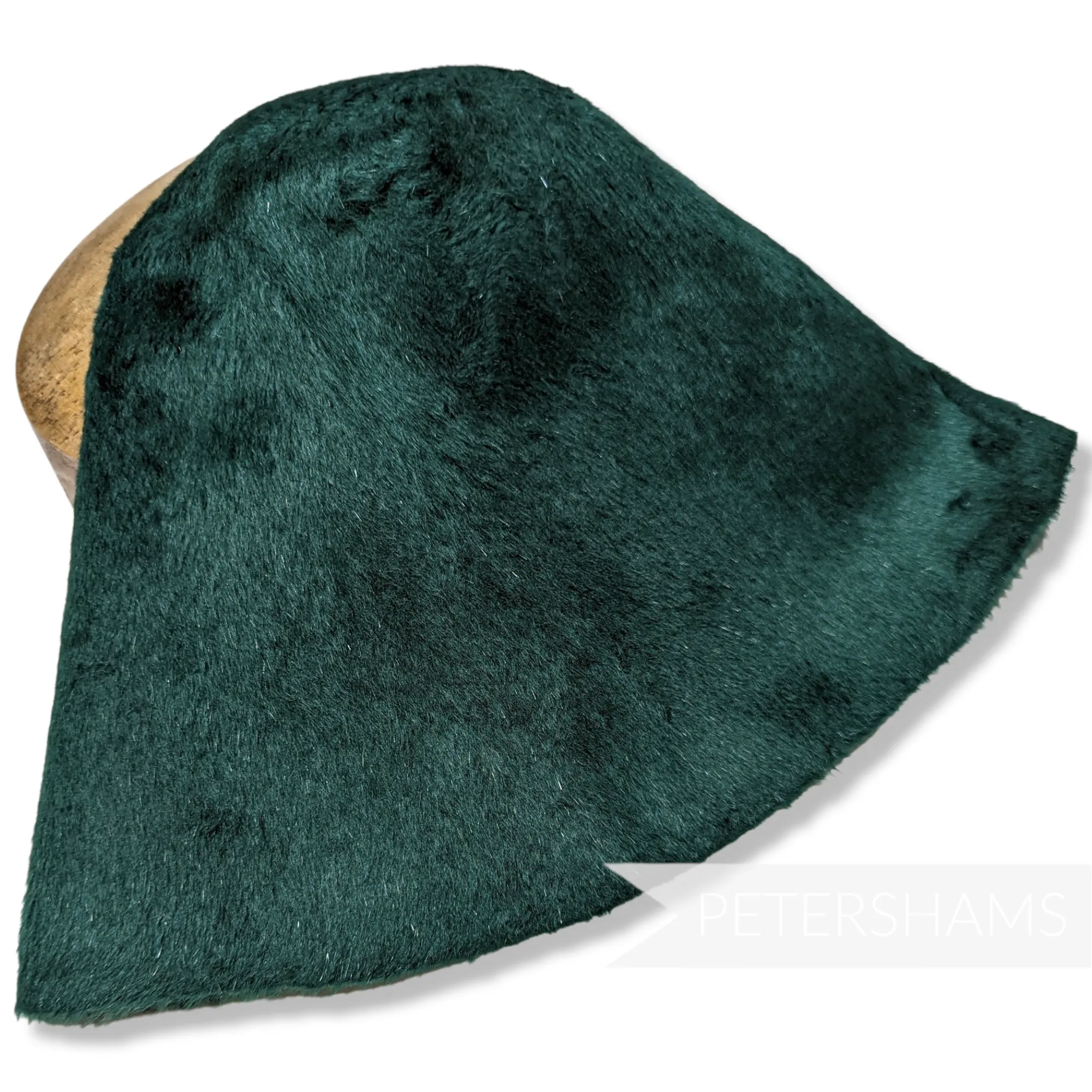 Melusine Vintage Fur Felt Cone Hood Hat Body - Greys & Greens