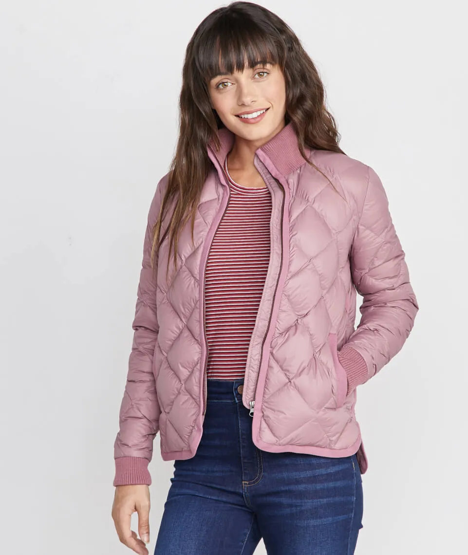 Meredith Puffer Coat in Mauve