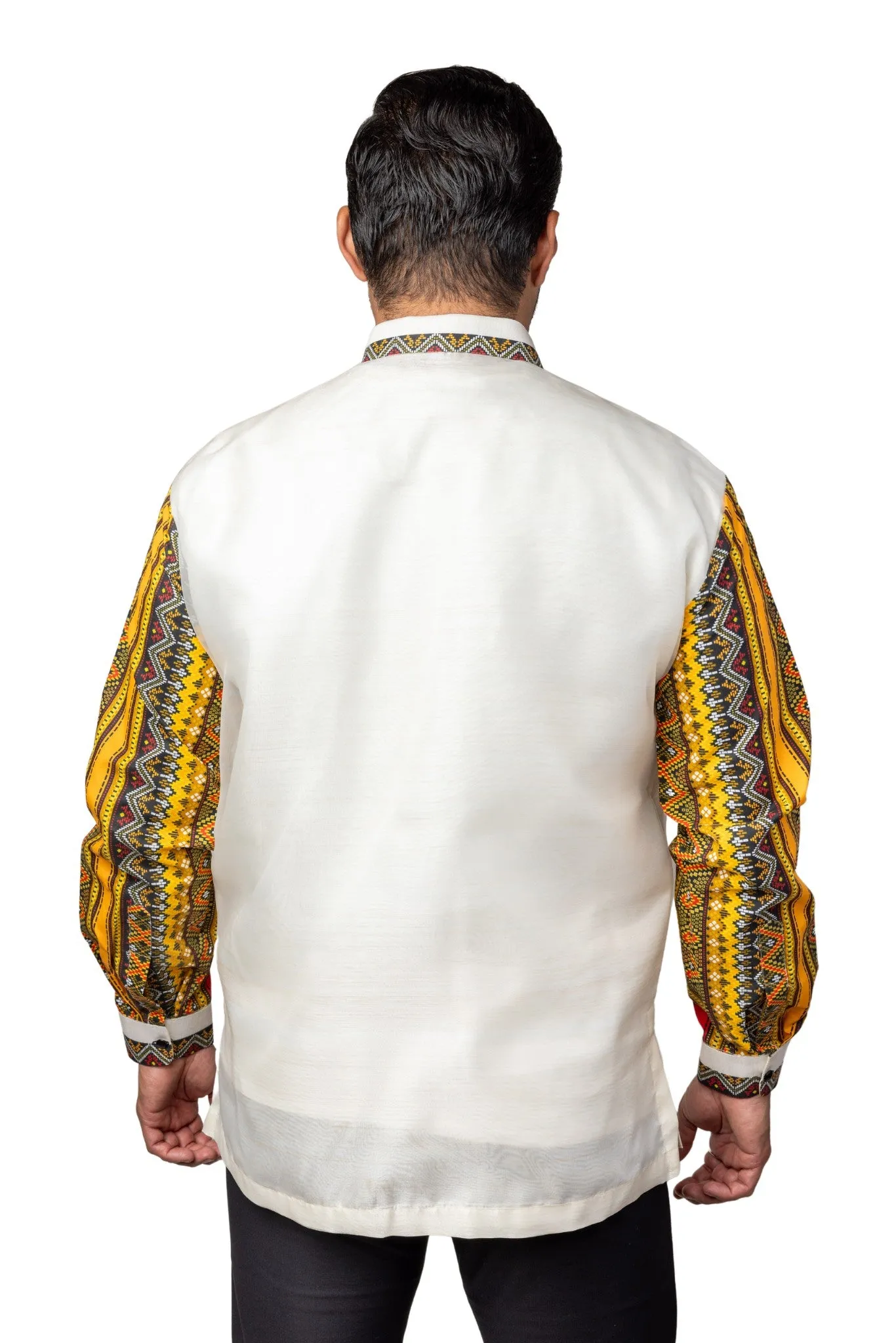 MO42 - Organza Barong Tagalog with Lining Ethnic