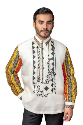 MO42 - Organza Barong Tagalog with Lining Ethnic