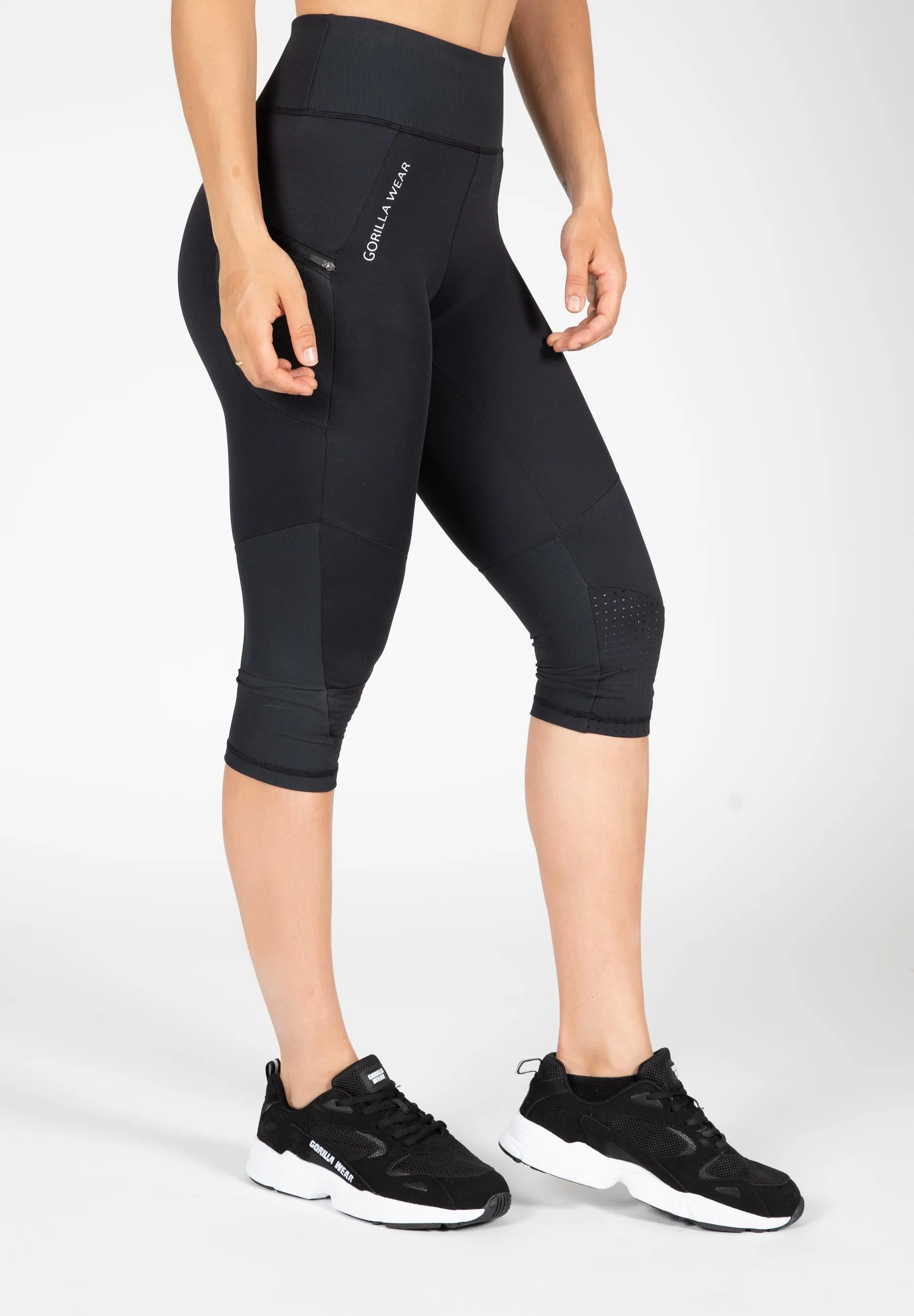 Monroe Cropped Leggings - Black