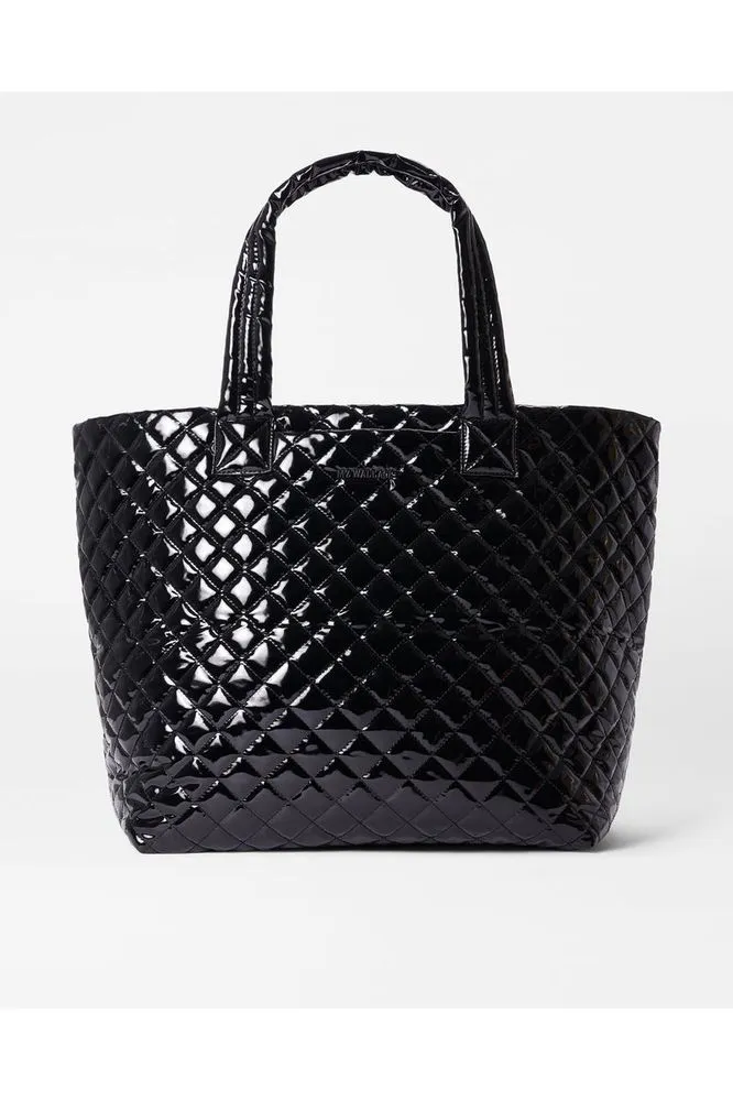 MZ Wallace Metro Tote Deluxe Large Quilted Bag 1242X1742 | Black Lacquer