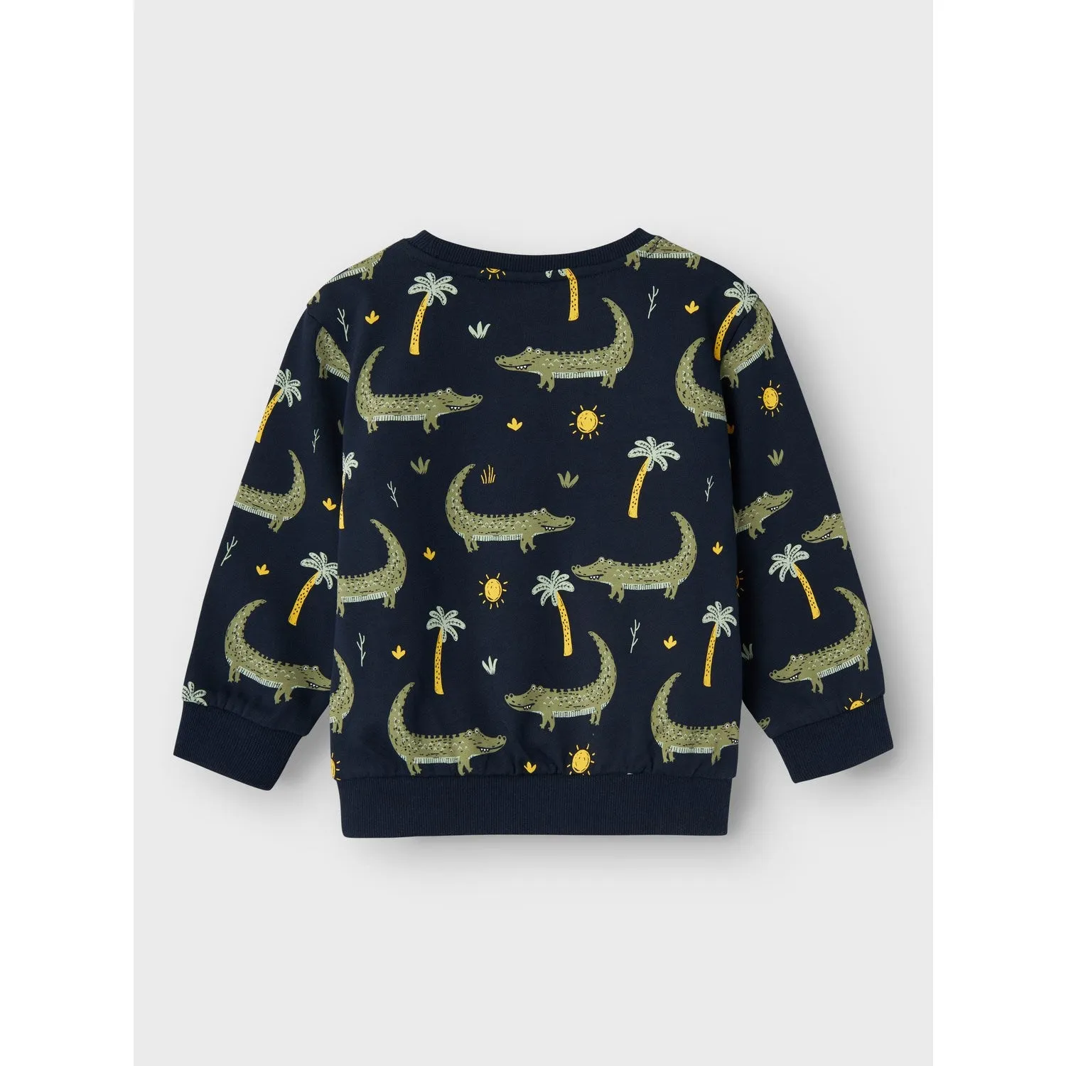 Name It Dark Sapphire Crocodiles Vermo Aop Loose Sweatshirt