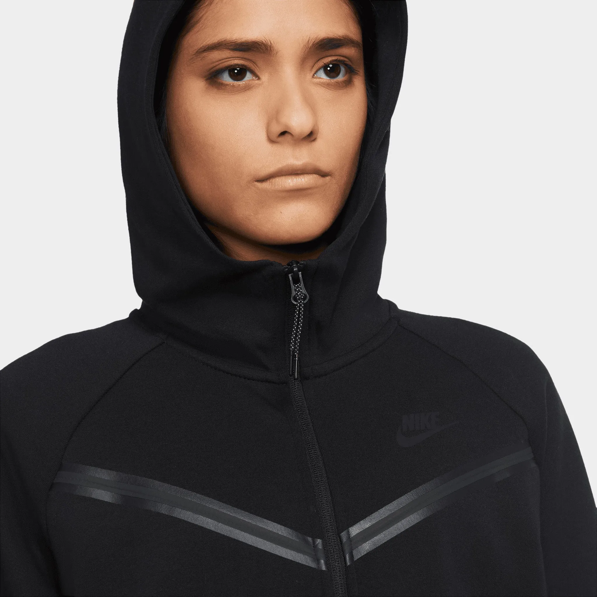 Nike Sportswear Women's Tech Fleece Windrunner Full-Zip Hoodie Black / Black