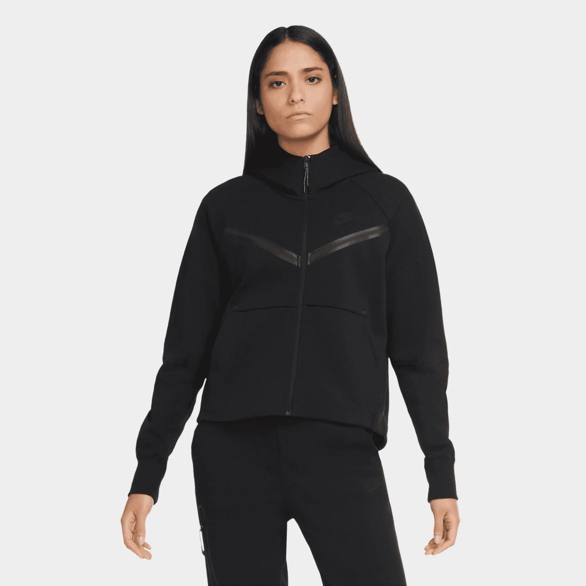 Nike Sportswear Women's Tech Fleece Windrunner Full-Zip Hoodie Black / Black