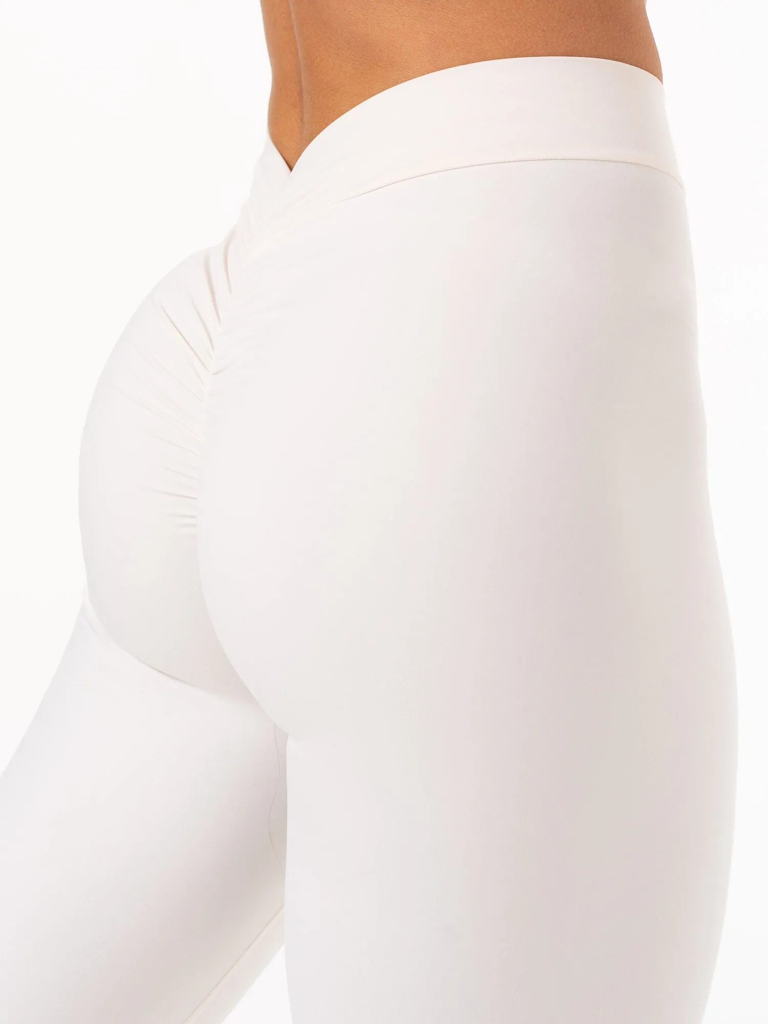 NKD V Scrunch Leggings - Ivory