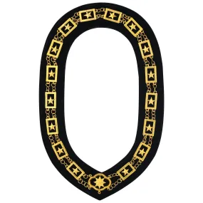 OES Chain Collar - Gold With Black Lining