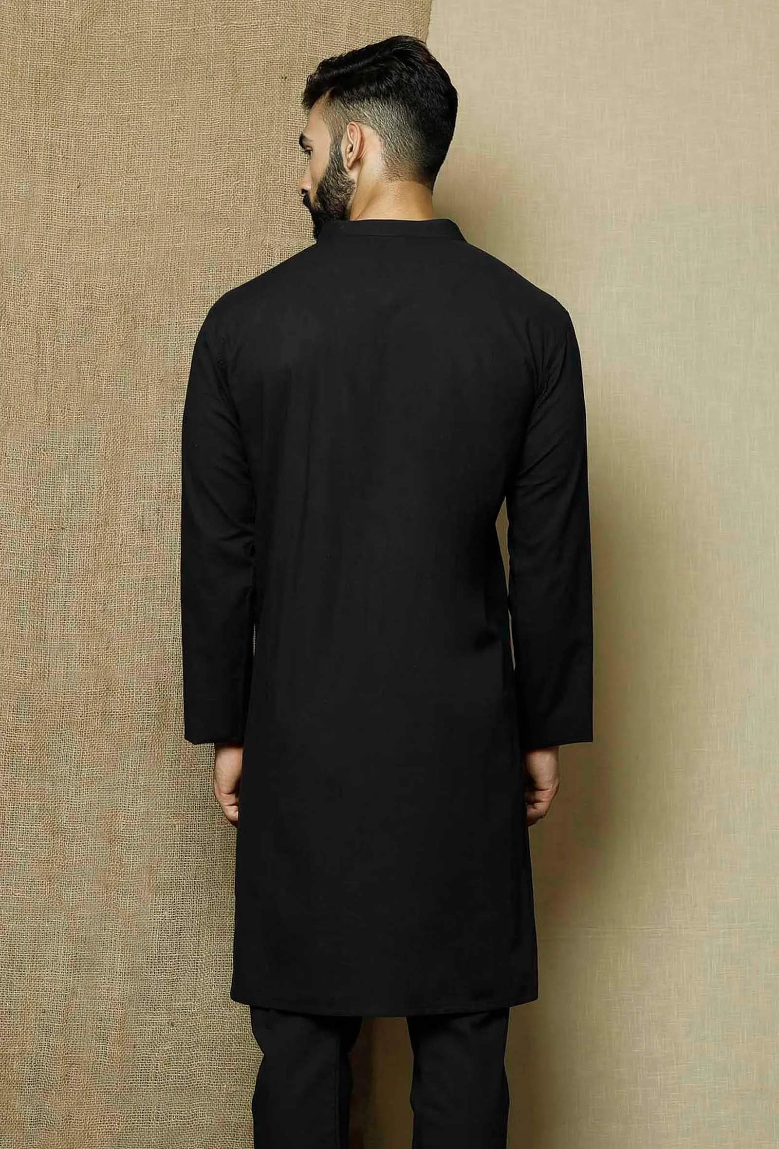 Onyx  Cotton Overlap Kurta