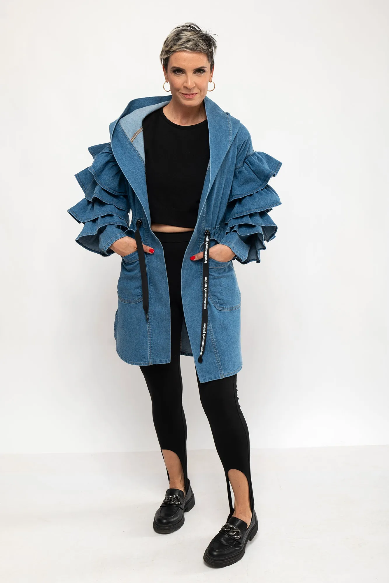 Parka Sweety blue denim