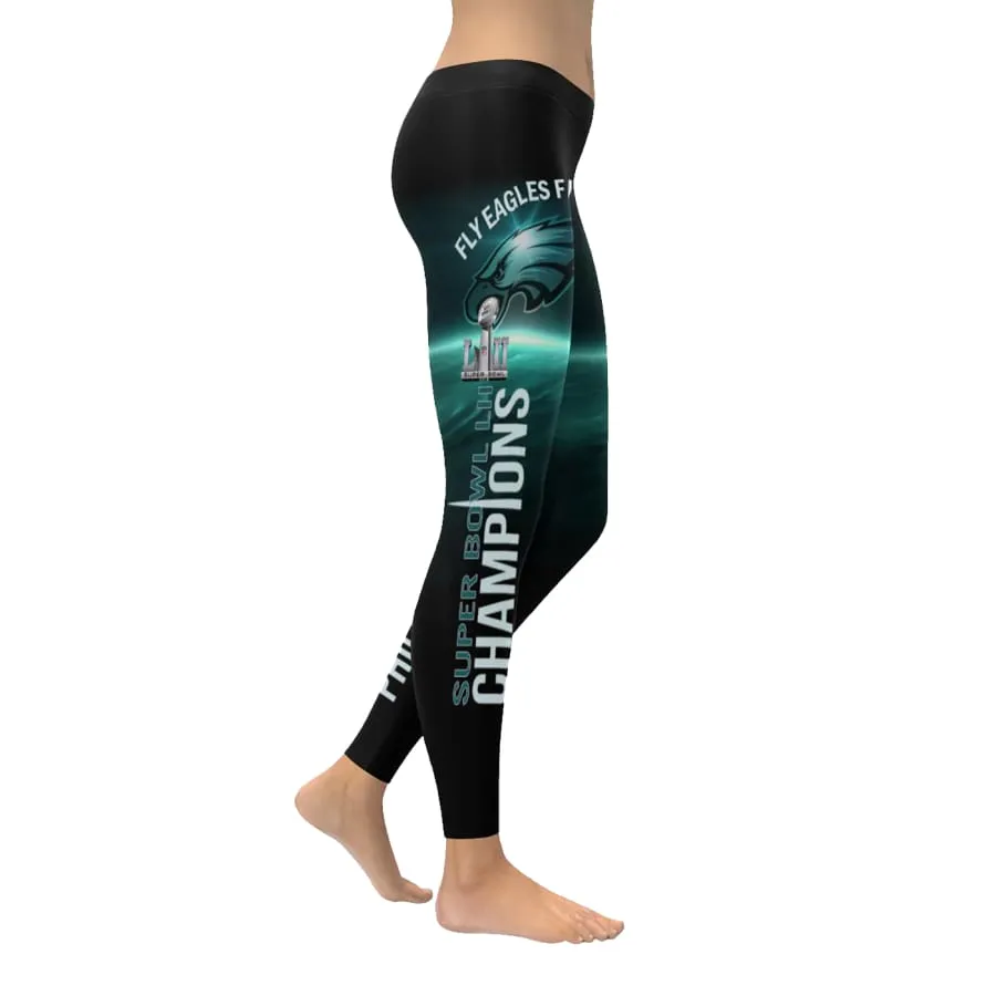 Philadelphia fans Leggings |nfl eagles fans Women's Yoga Pants Midnight Green