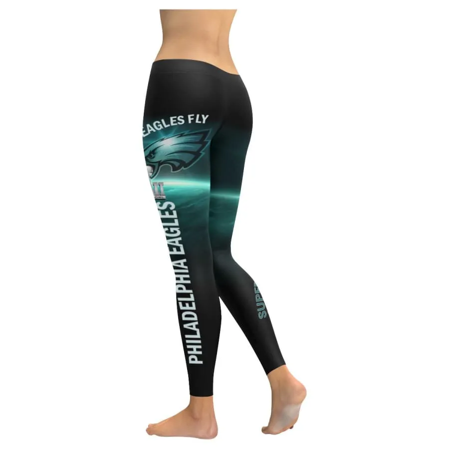 Philadelphia fans Leggings |nfl eagles fans Women's Yoga Pants Midnight Green