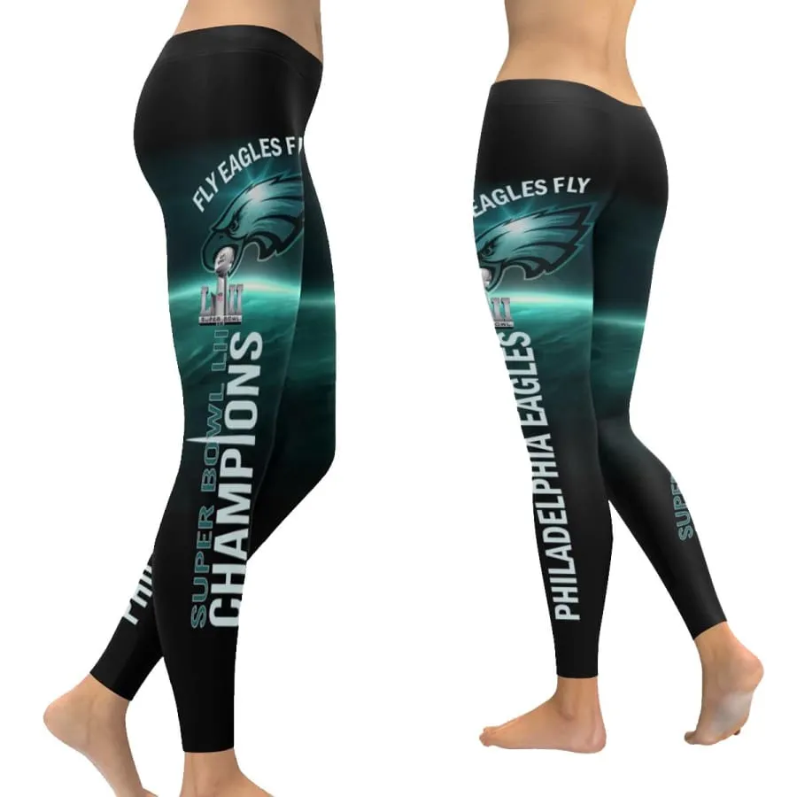 Philadelphia fans Leggings |nfl eagles fans Women's Yoga Pants Midnight Green