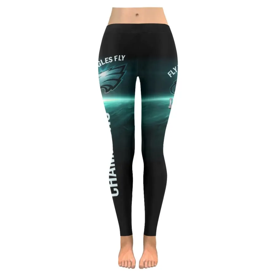 Philadelphia fans Leggings |nfl eagles fans Women's Yoga Pants Midnight Green