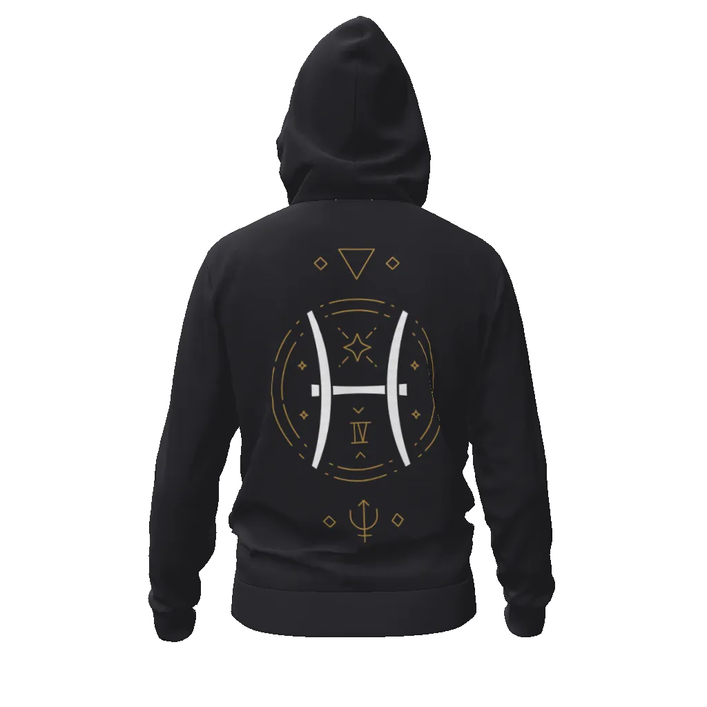 Pisces Runic Men's Zip Hoodie