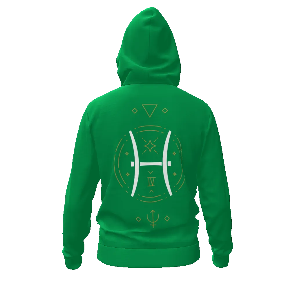 Pisces Runic Men's Zip Hoodie