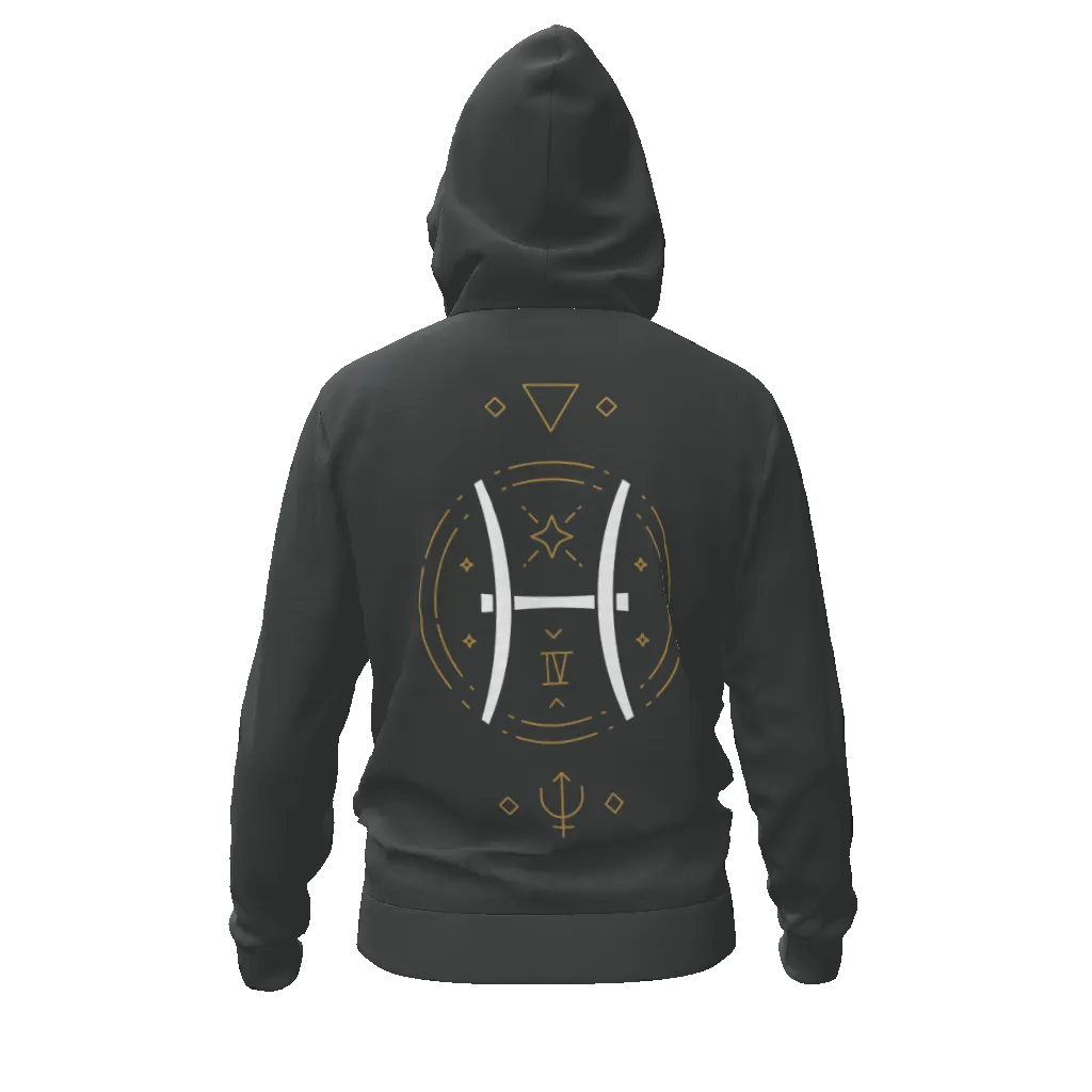 Pisces Runic Men's Zip Hoodie