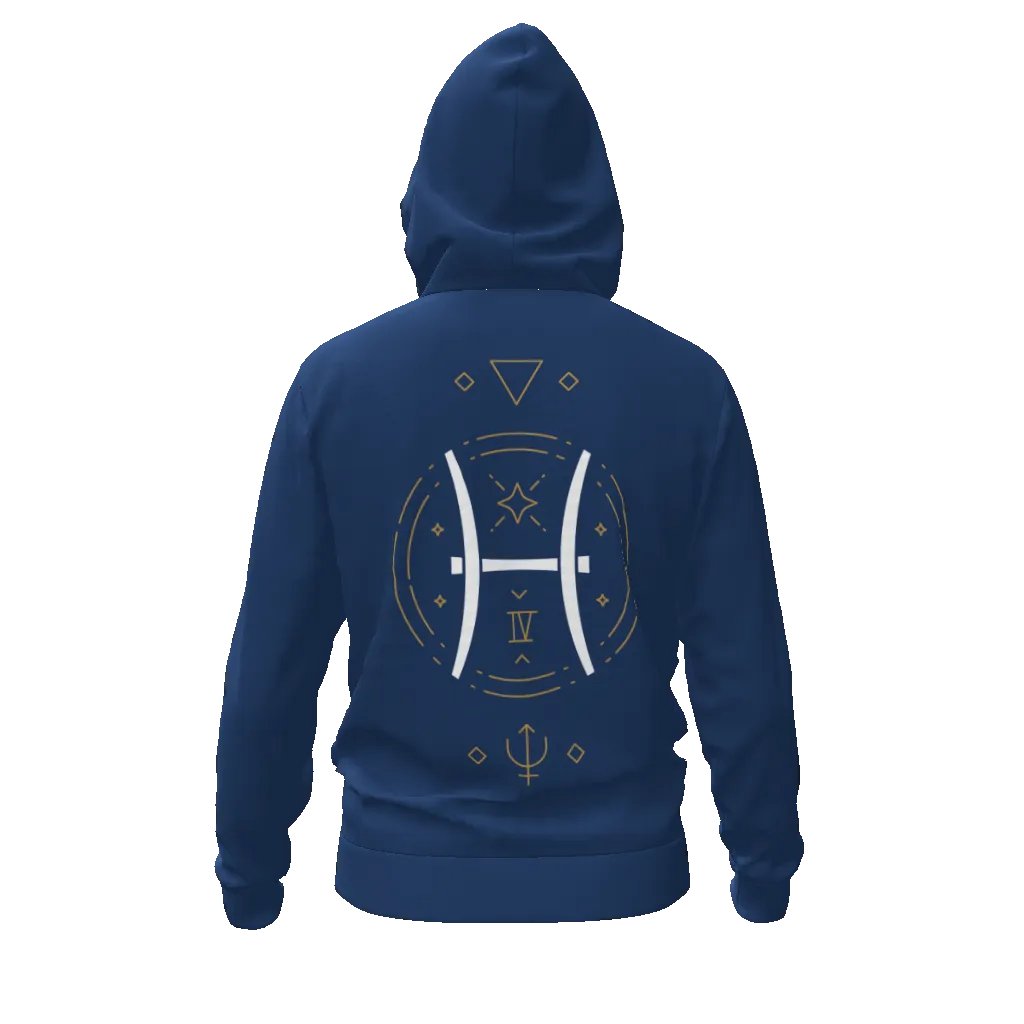 Pisces Runic Men's Zip Hoodie