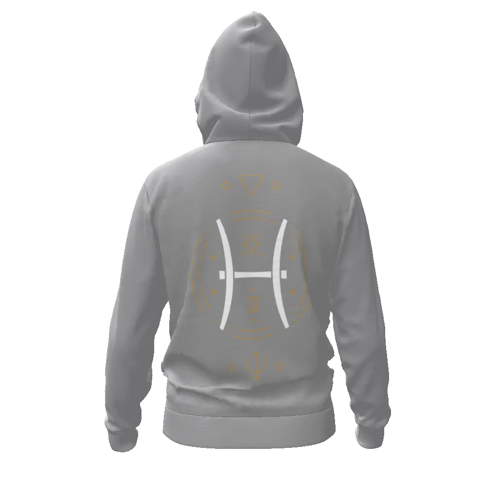 Pisces Runic Men's Zip Hoodie