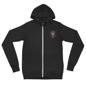 PORCHBOYZ PORCHGIRLZ "EMBROIDERED TRADEMARK" Unisex zip hoodie