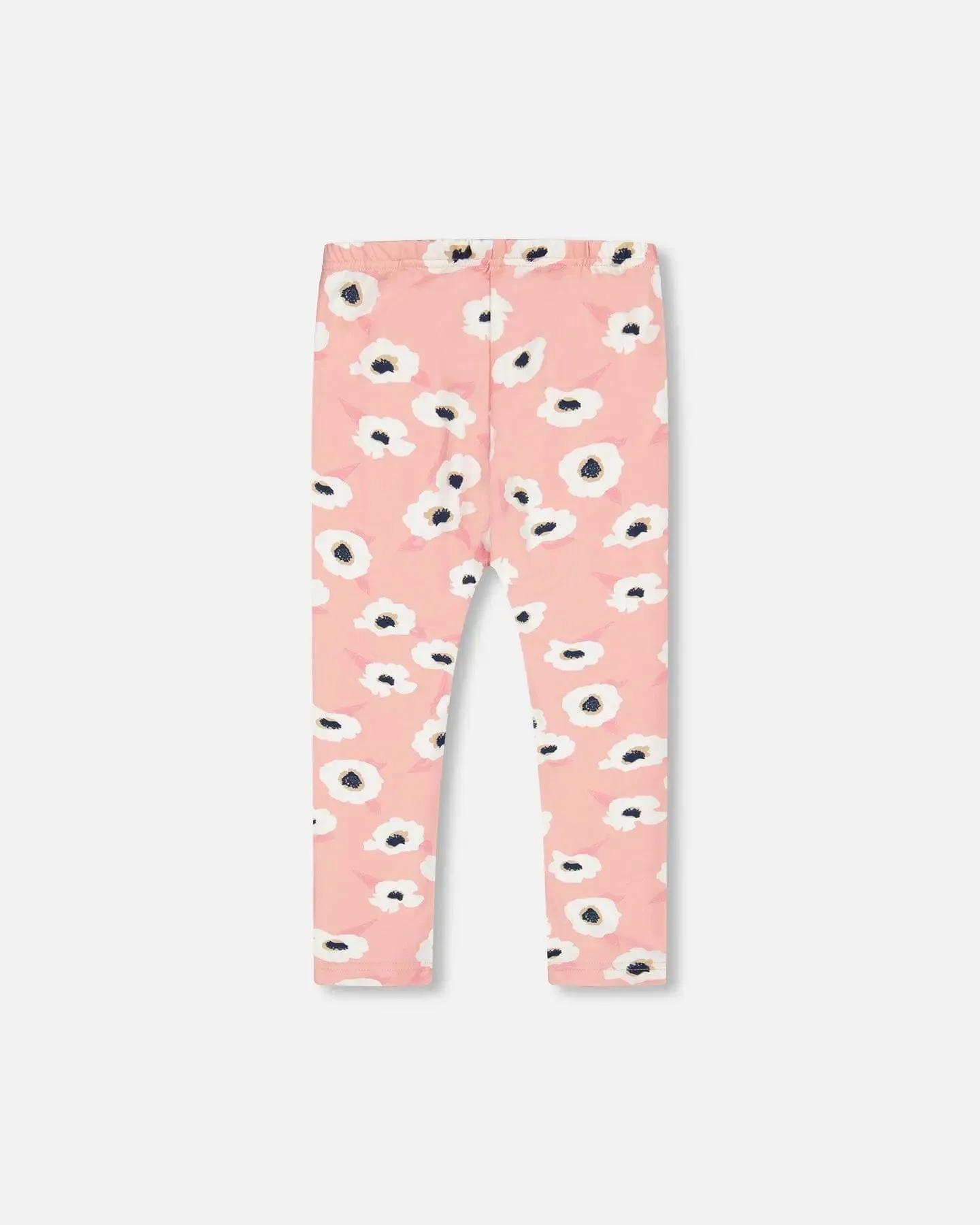 Printed Leggings Pink With White Flowers