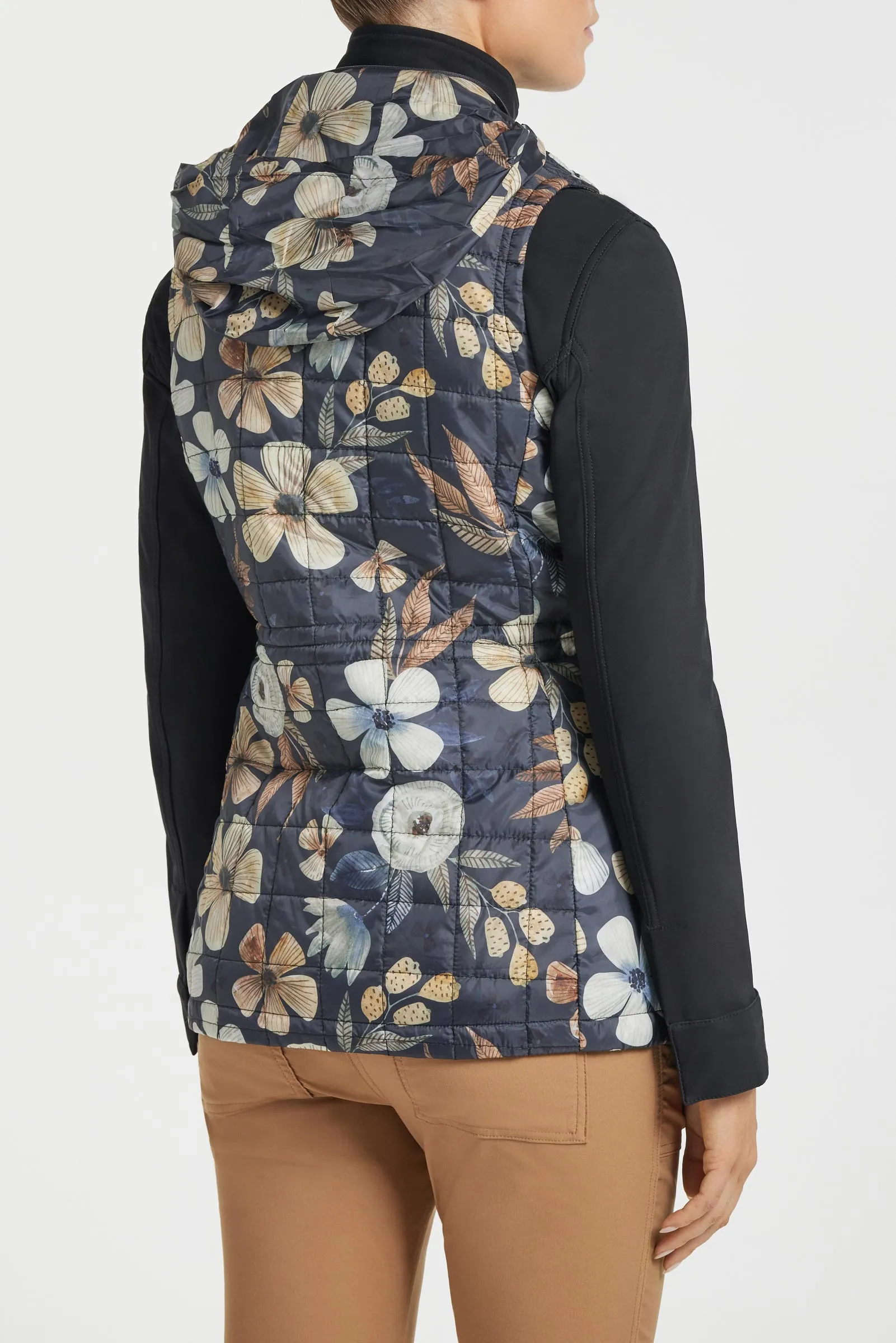 Printed Montreal High Collar Vest