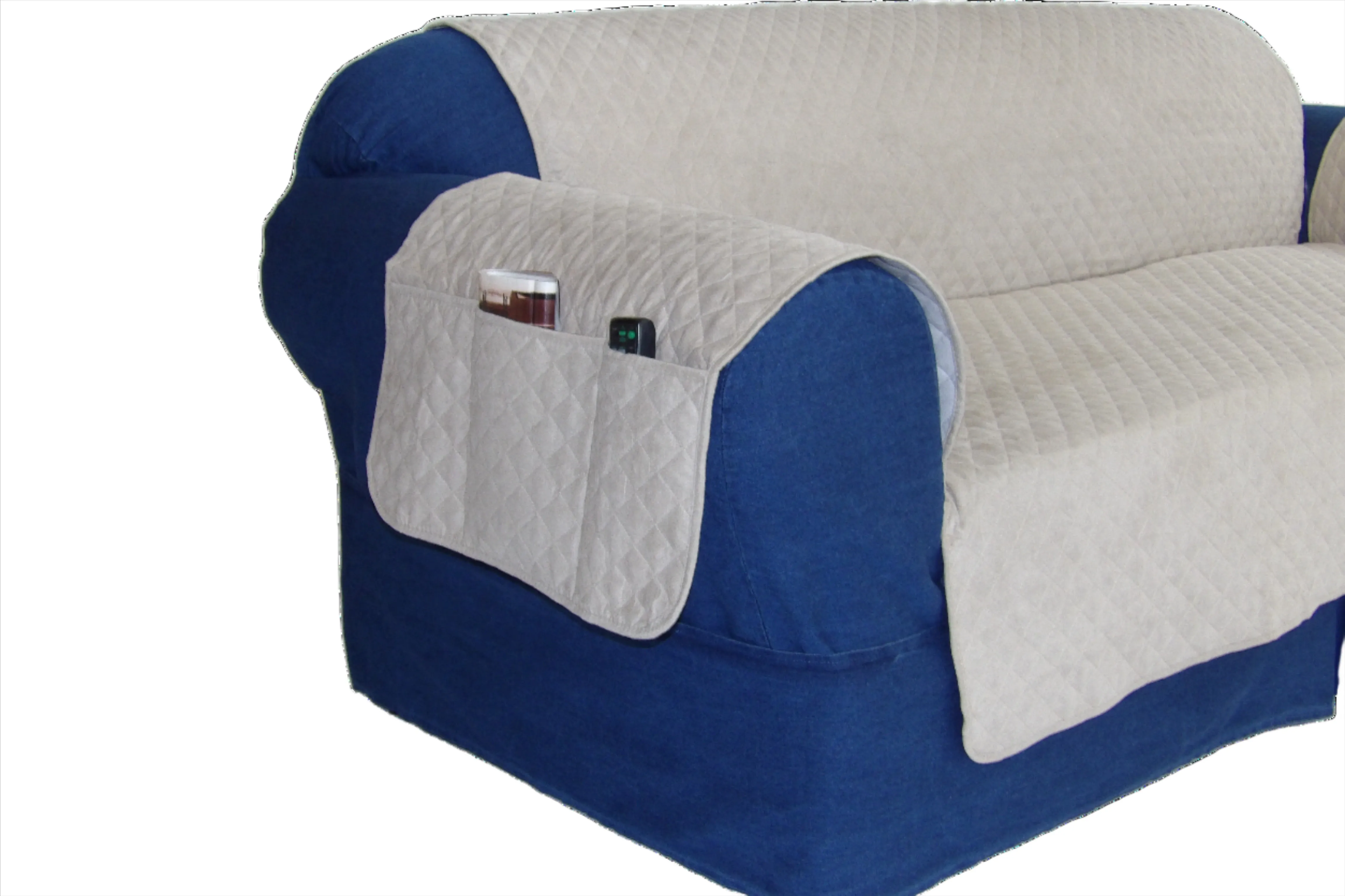 Quilted Pet Cover With Pockets